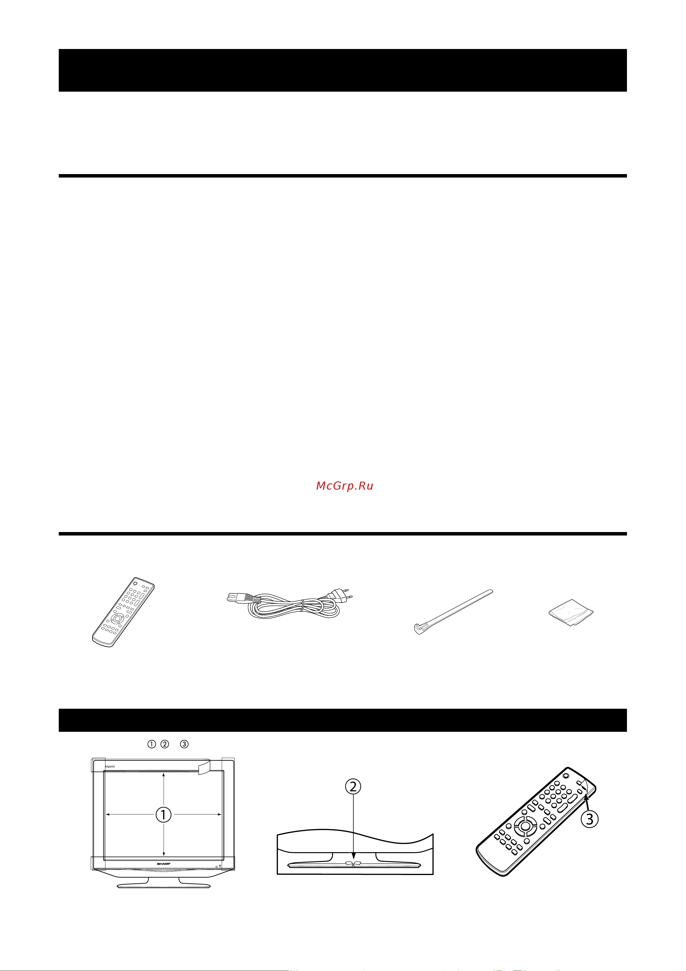 Sharp LC-20D2RU [3/36] Инструкции по эксплуатации