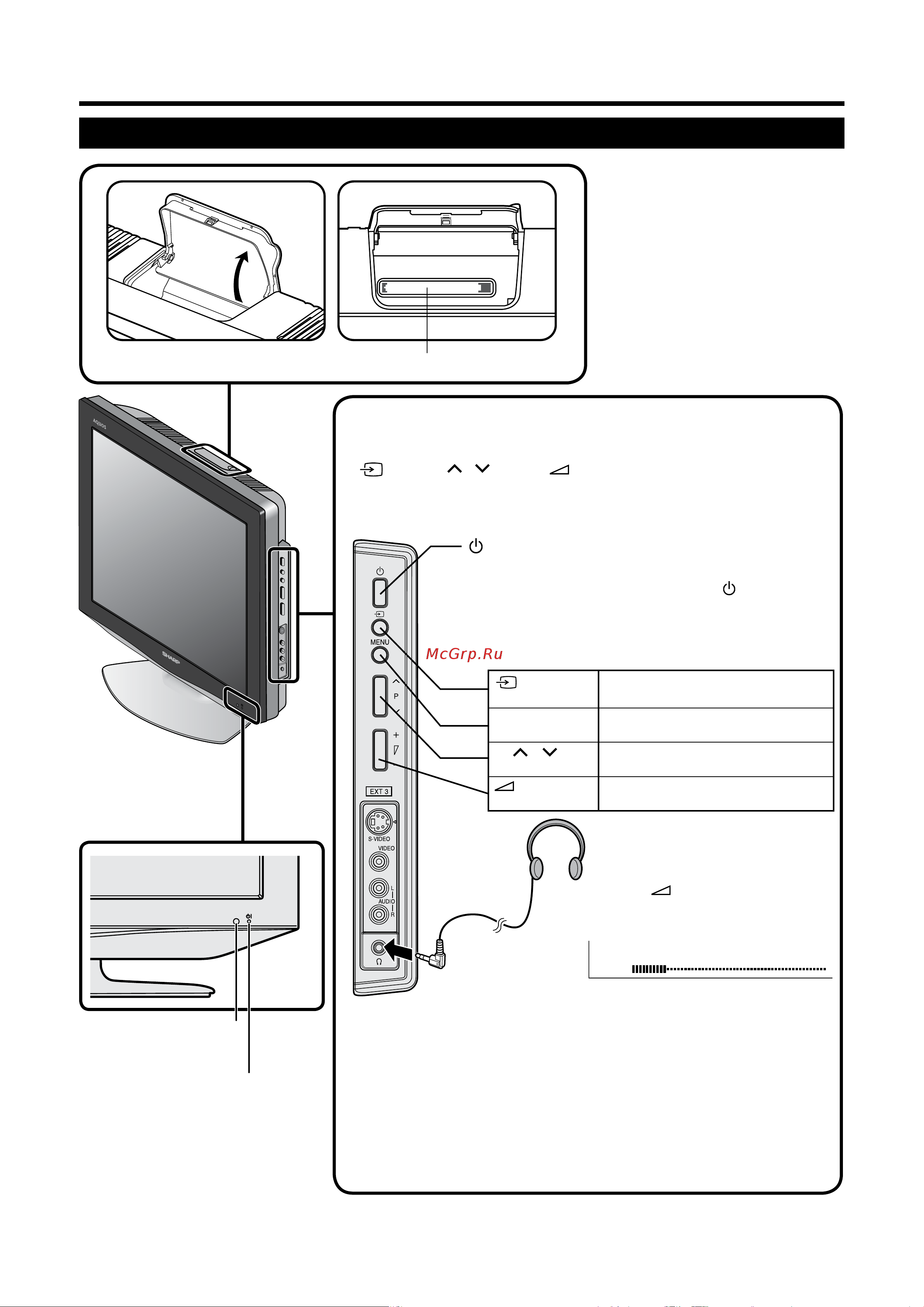 Sharp LC-20D2RU [8/36] Телевизор вид сверху сзади сбоку