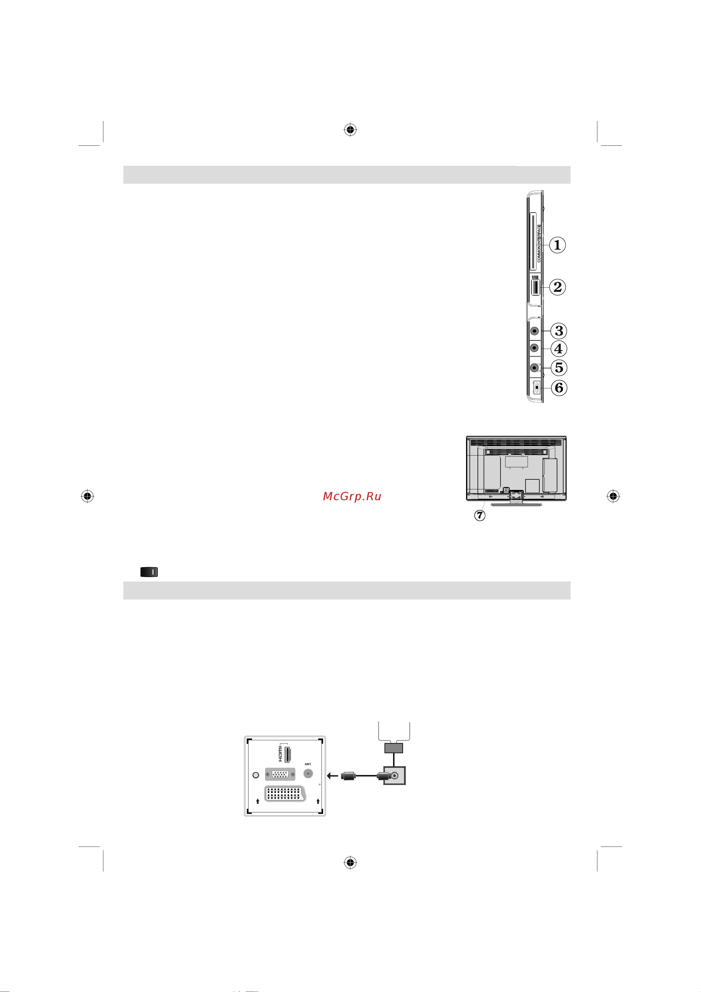 Sharp LC-24LE240RU [10/48] Подключение антенны