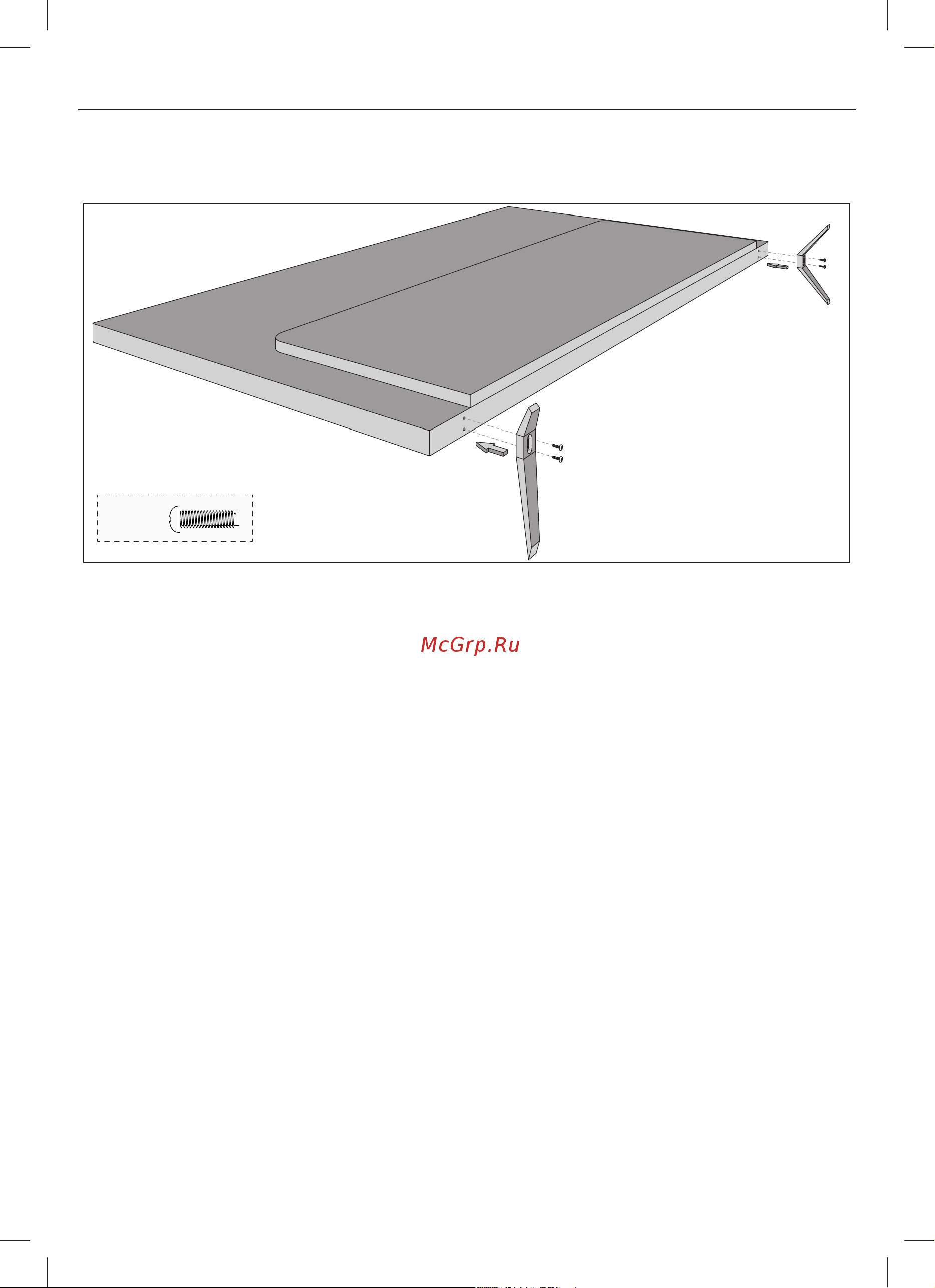 Sharp LC-49CFF5001E [22/24] Монтаж стенда stand installation