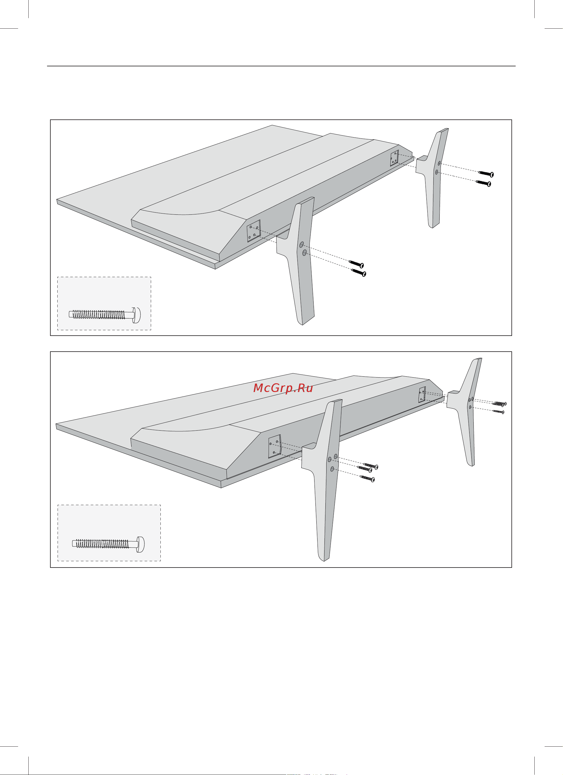 Sharp LC-40CFF6002E [22/24] Монтаж стенда stand installation