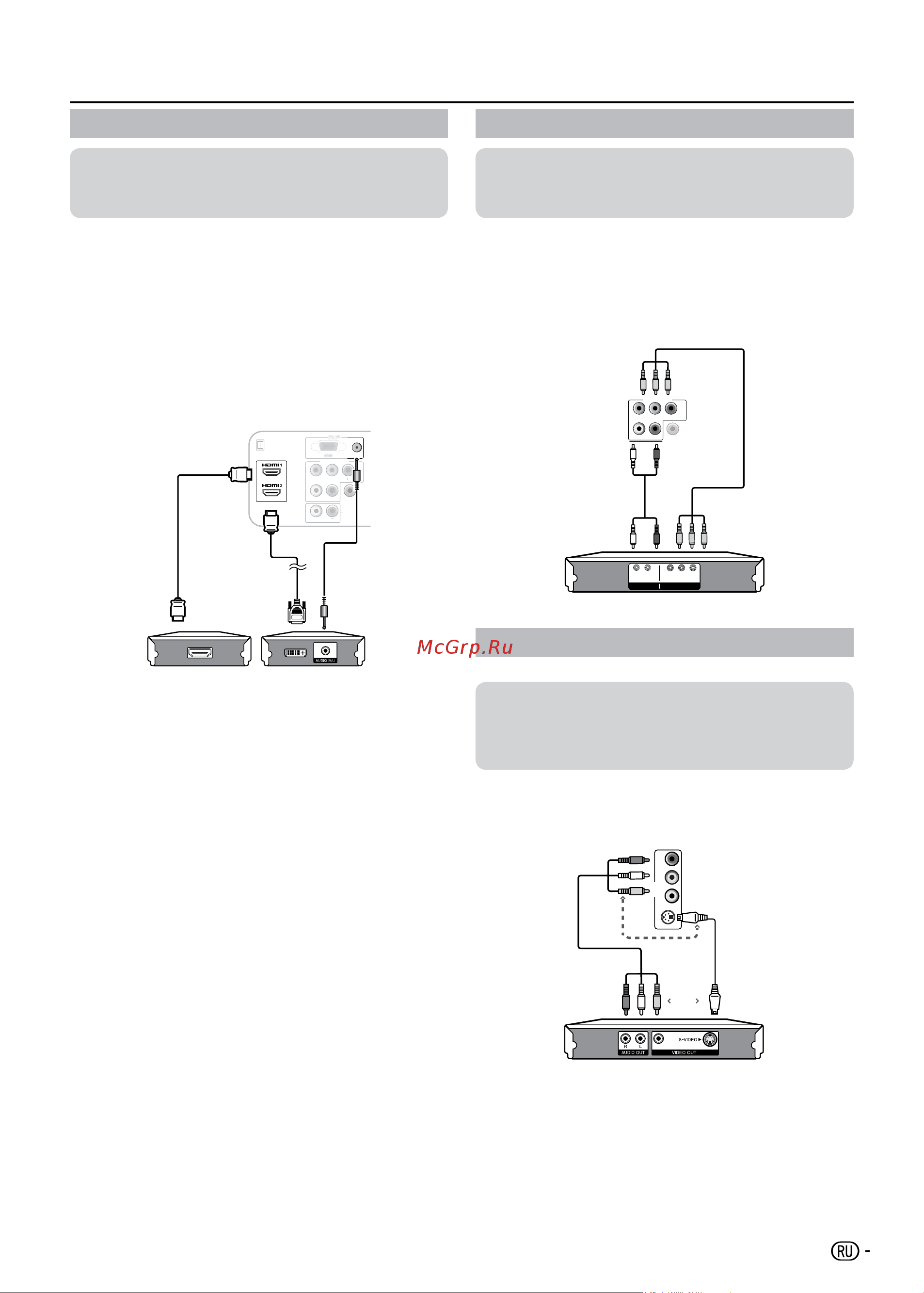 Sharp LC-32SB25RU [15/31] Hdmi подключение ypbpr компонентное подключение