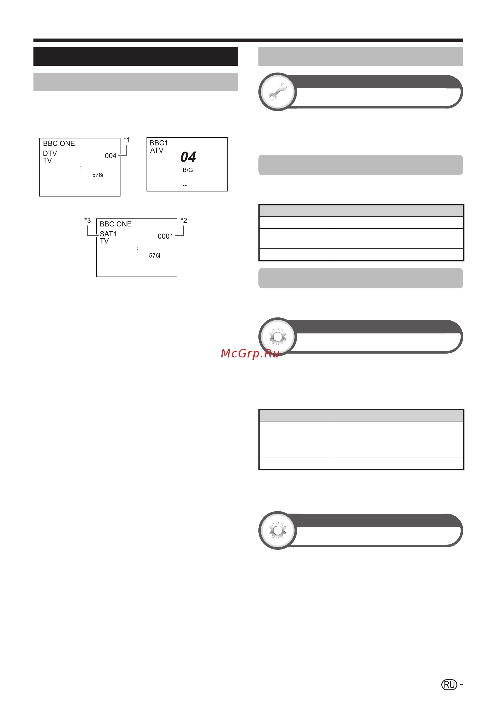 Sharp LC-52LE822ERU [43/68] Установки индикации