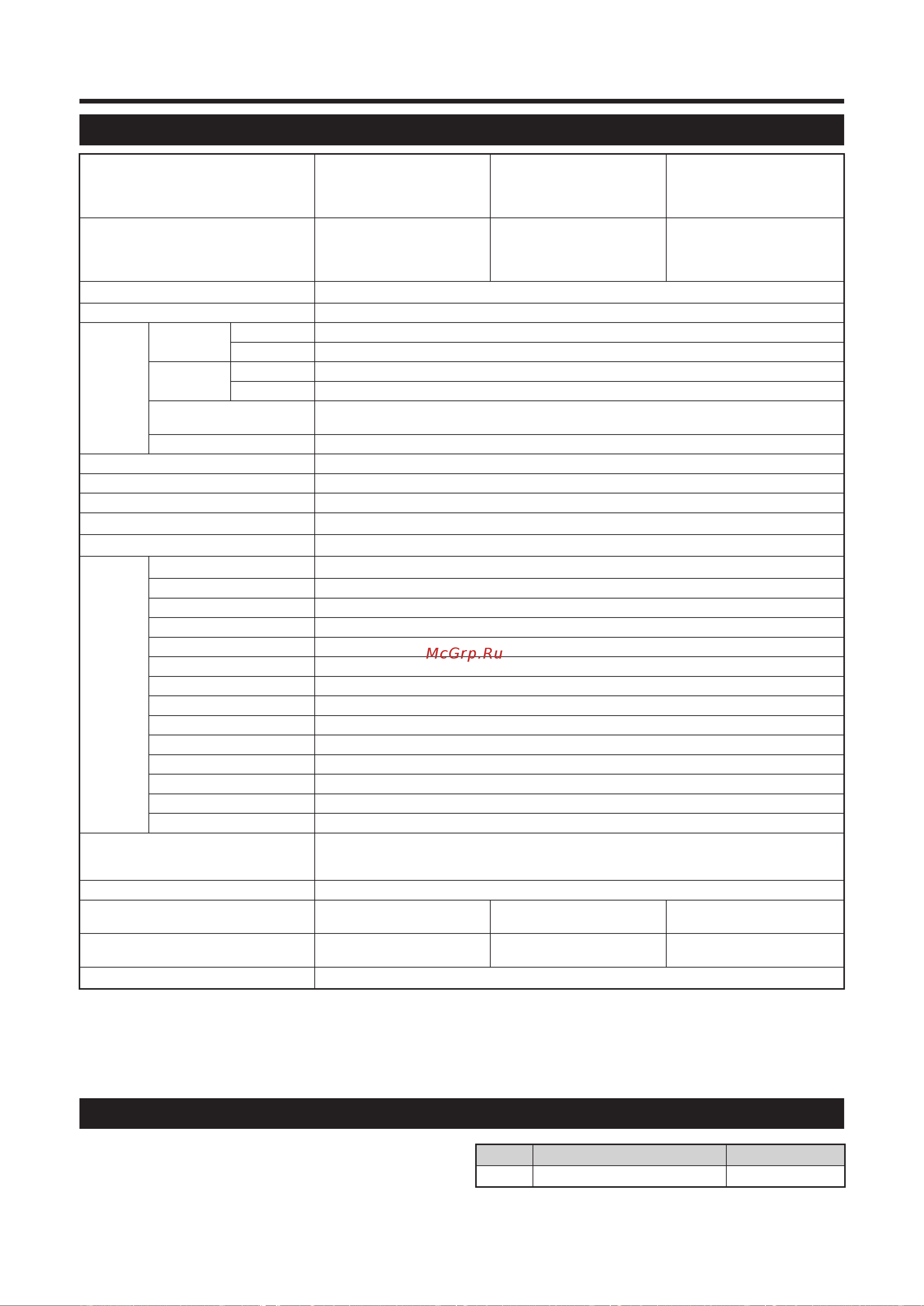 Sharp LC-52X20RU [41/44] Технические характеристики