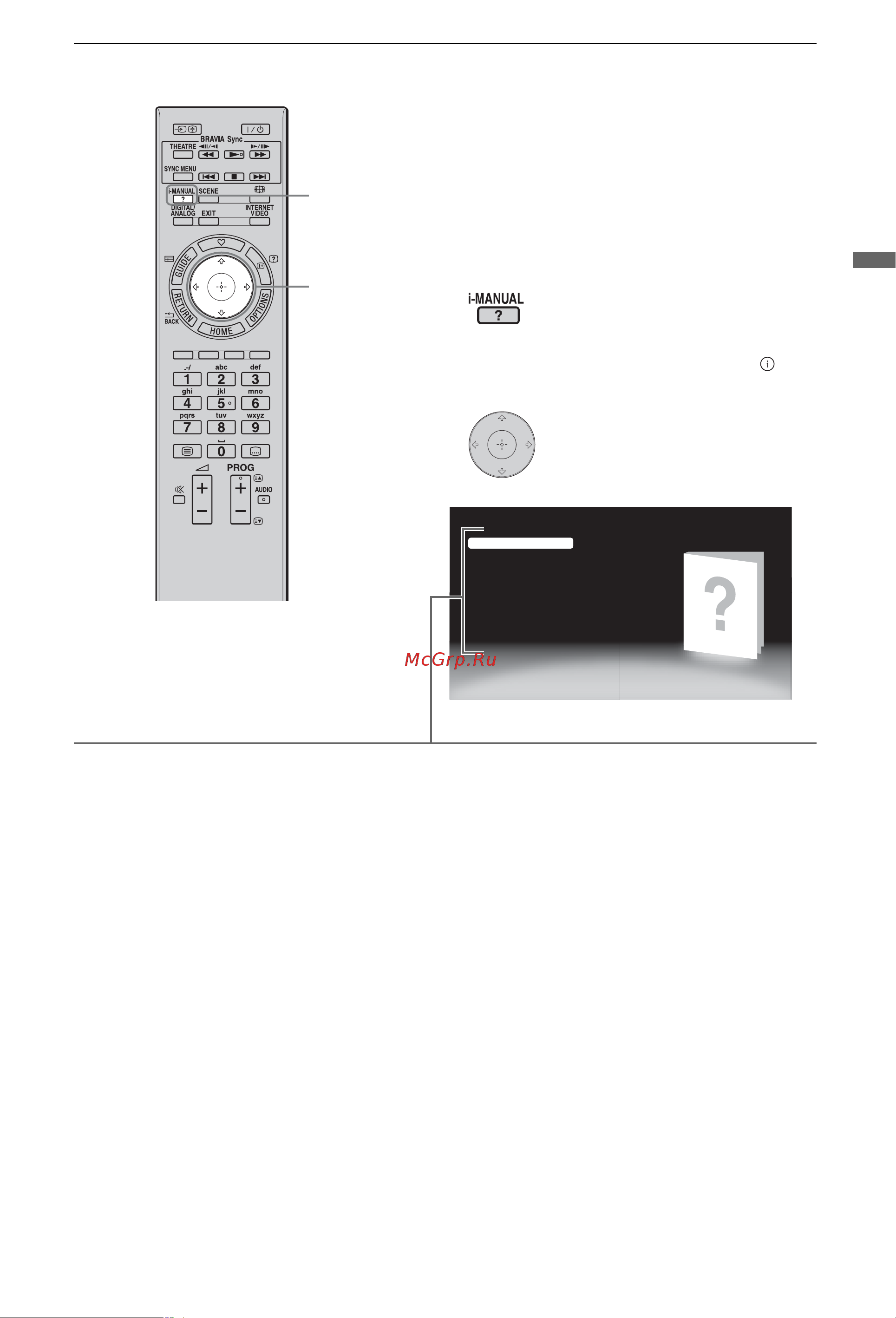 Sony KDL-40EX711 [9/19] Использование i manual