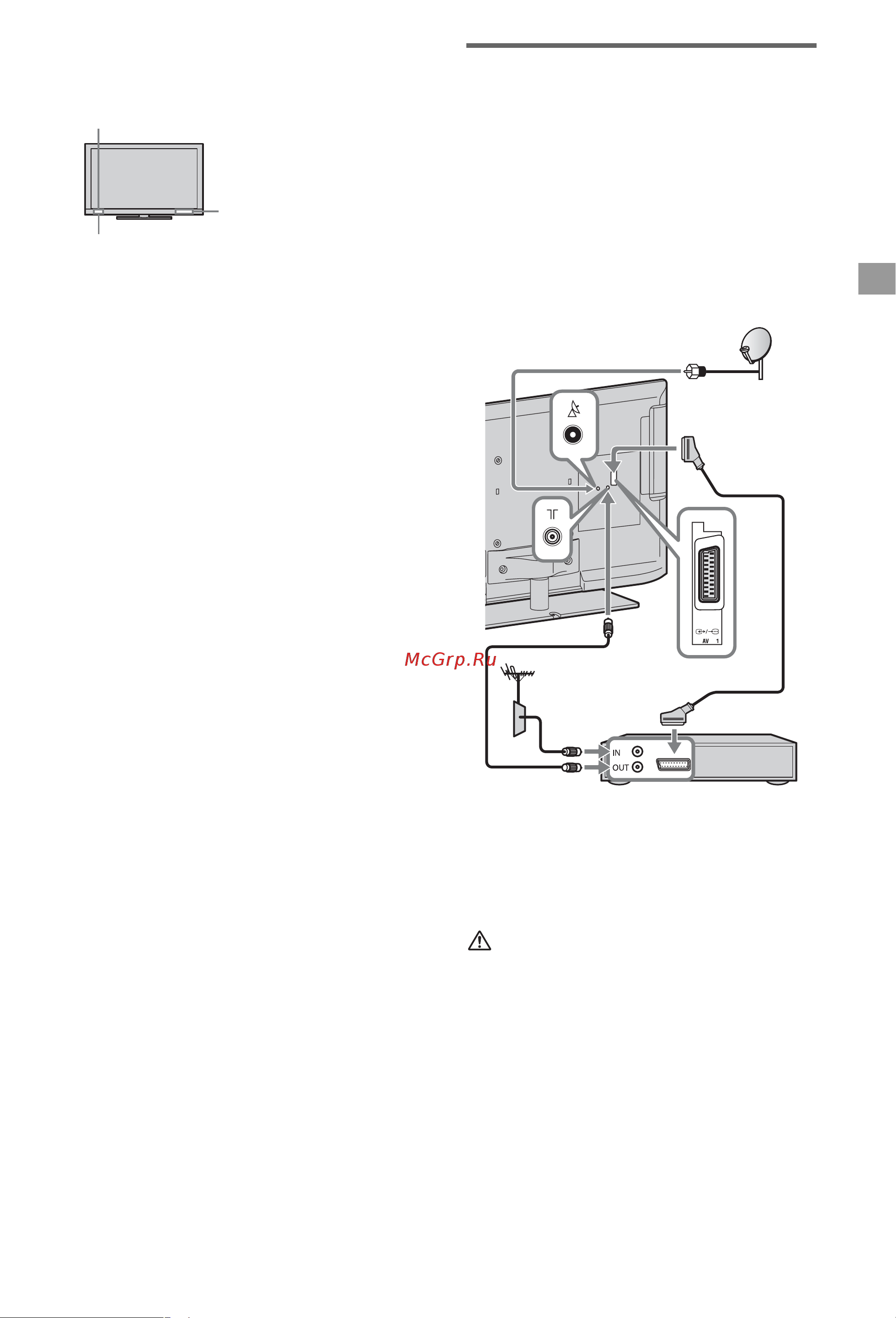 Sony KDL-46EX728 [11/44] Подключение антенны телеприставки видеозаписывающего устройства например dvd рекордера