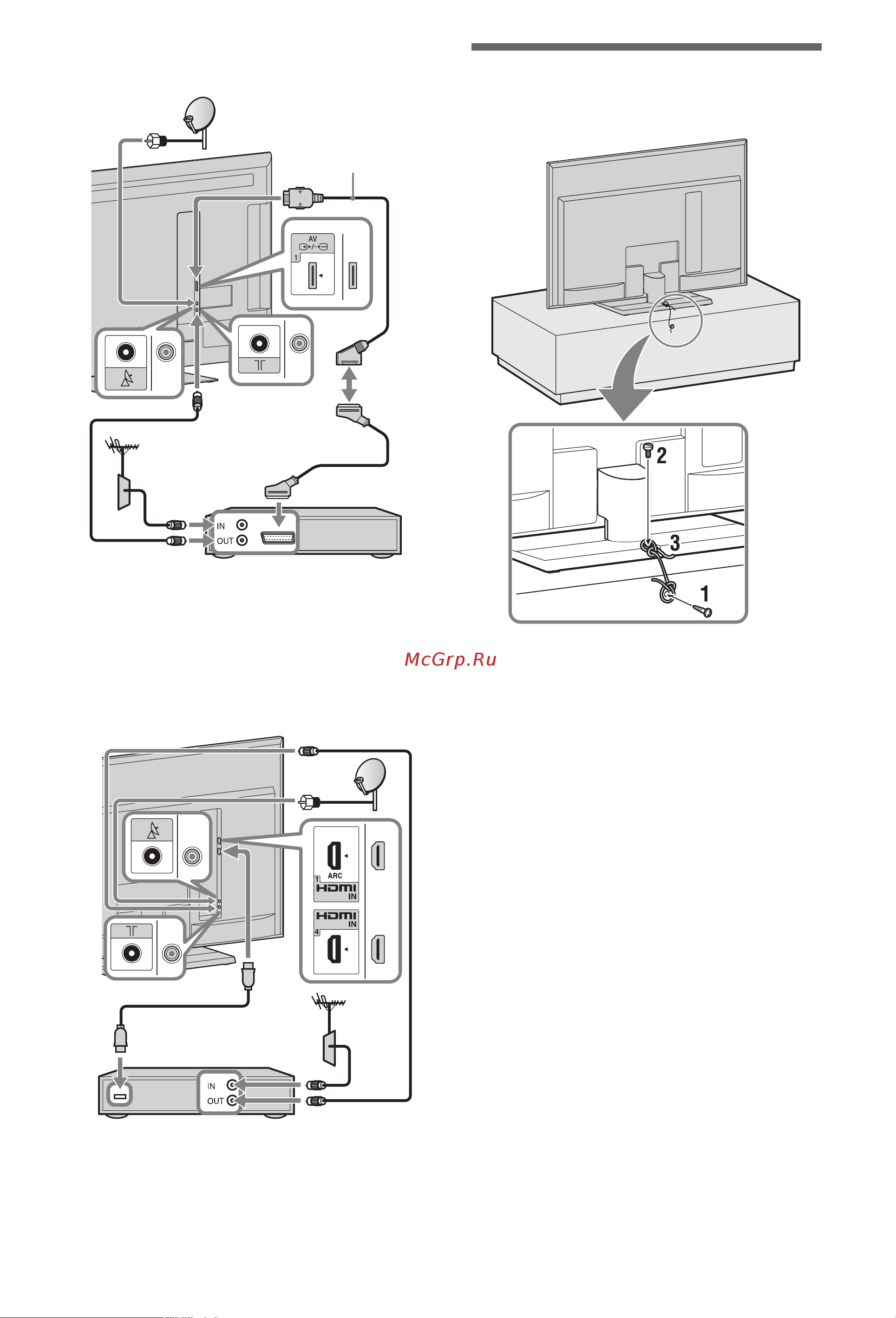 Sony KDL-40NX715 [8/30] Устойчивая установка телевизора