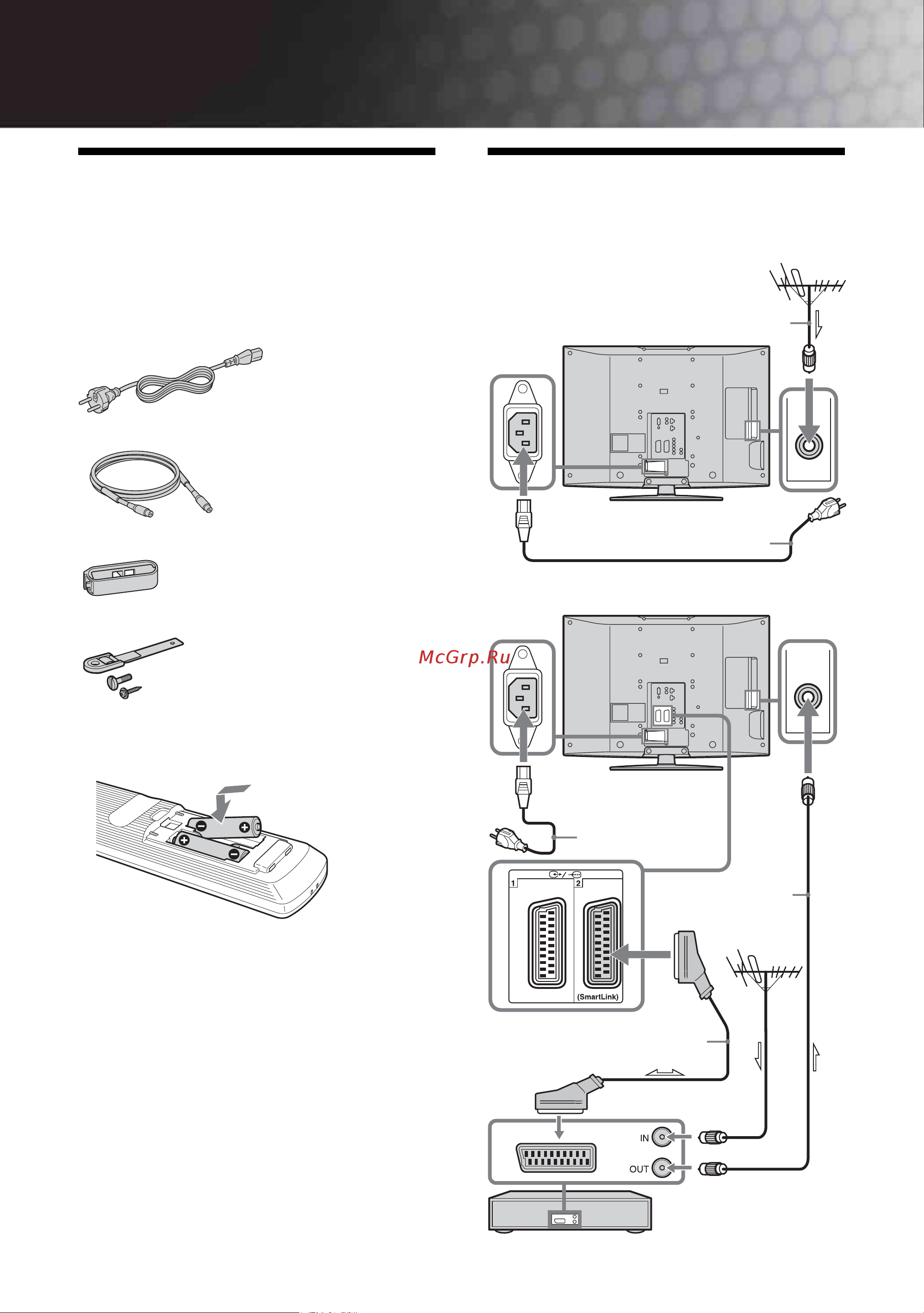 Sony KDL-32S2530 [4/46] Проверка принадлежностей