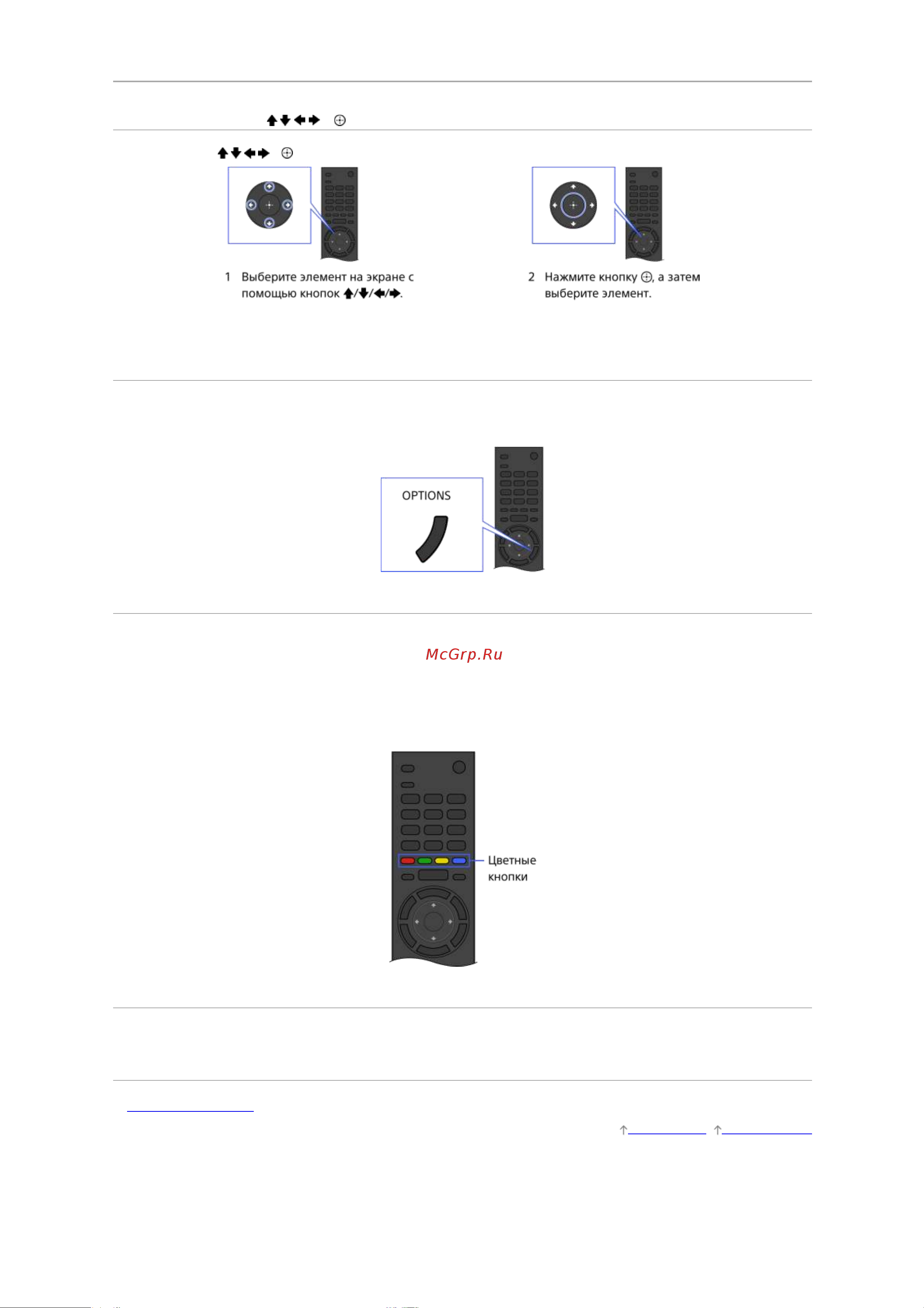 Sony KDL­-40W705C [3/168] Функции цветных кнопок