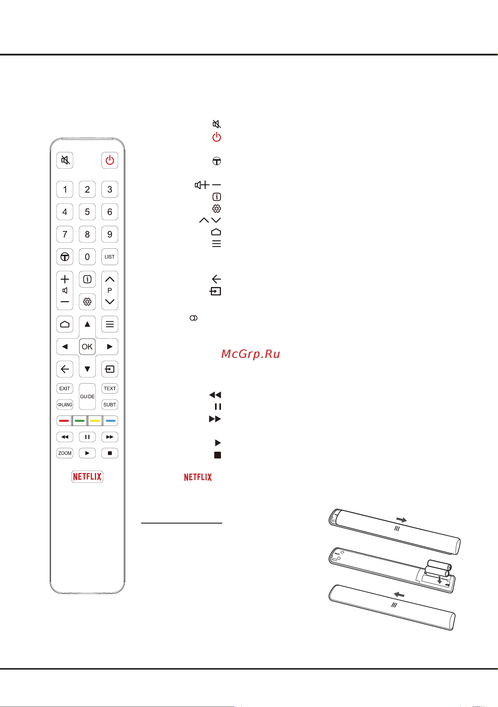 Tcl L32S6500 [6/21] Эксклюзивный пульт ду