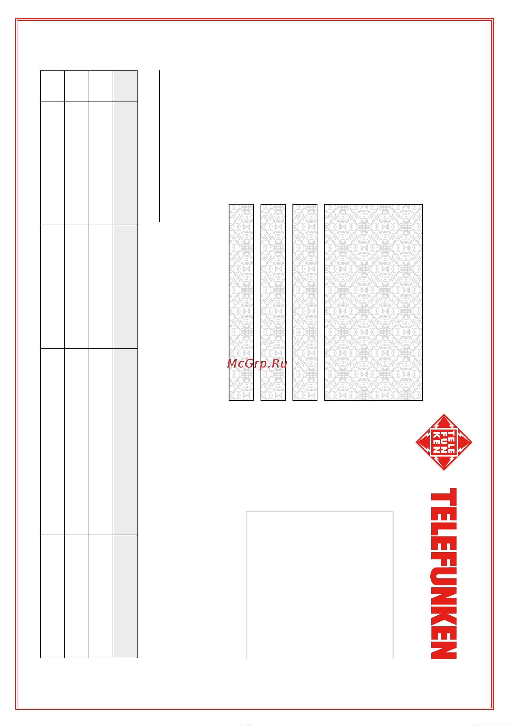 Telefunken TF-LED39S6T2S [41/43] Сведения о ремонте