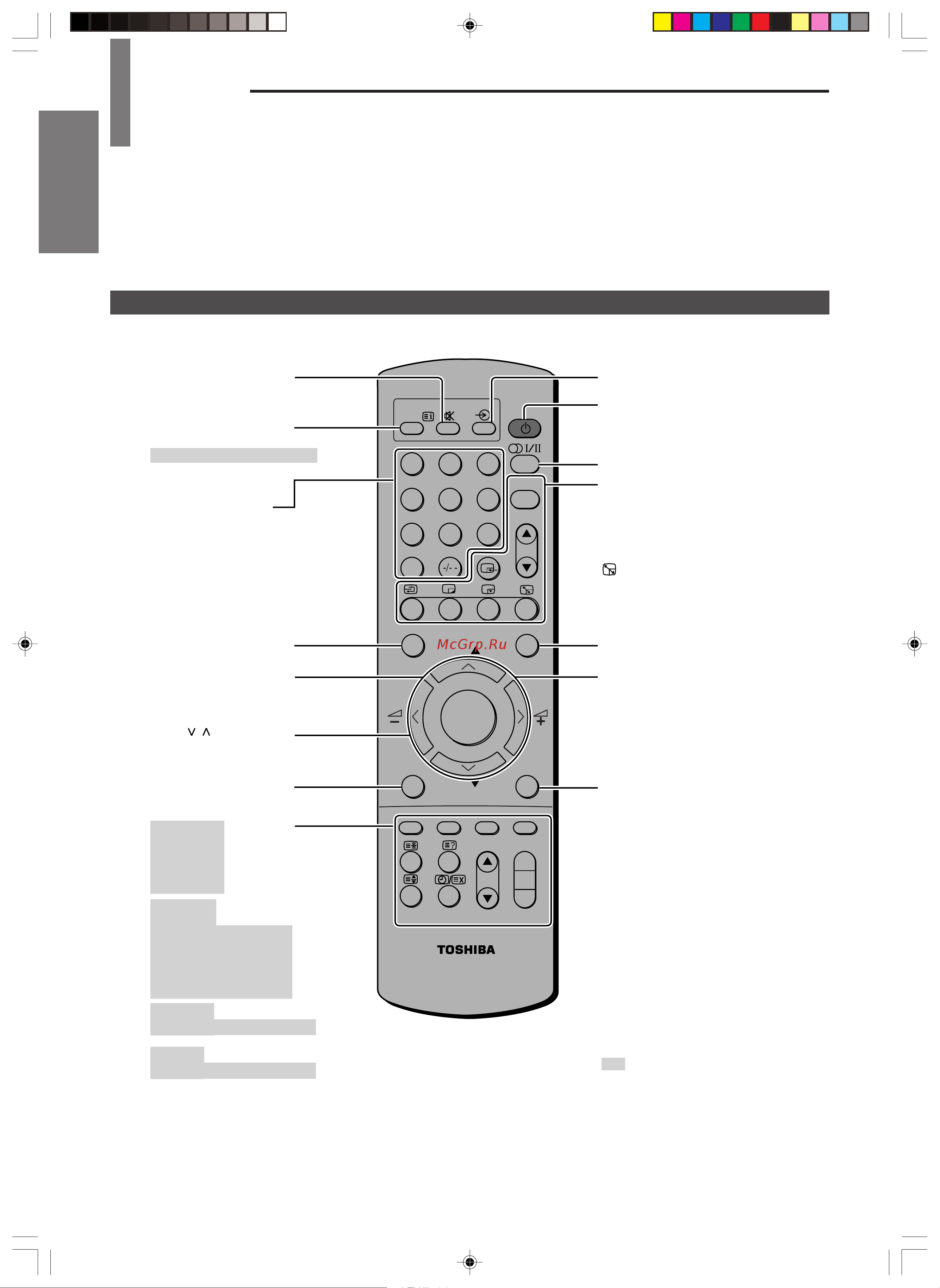 Toshiba 44A9UXR [6/48] Телетекст меню