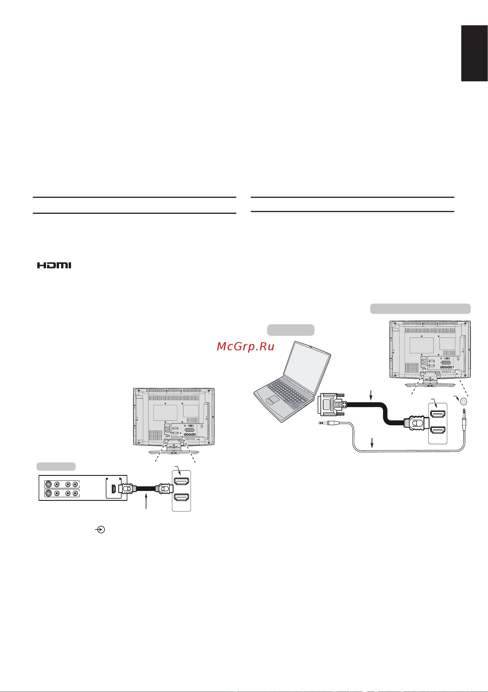 Toshiba 19AV703 [11/41] Подключение устройства hdmi