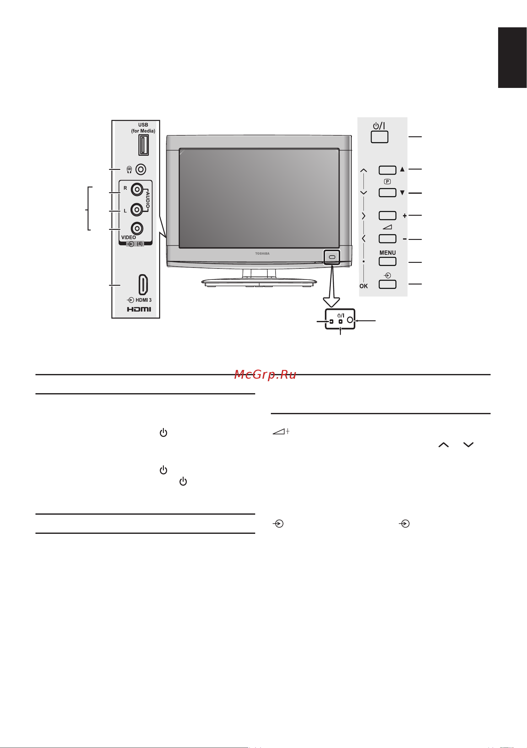 Toshiba 19AV703 [15/41] Включение