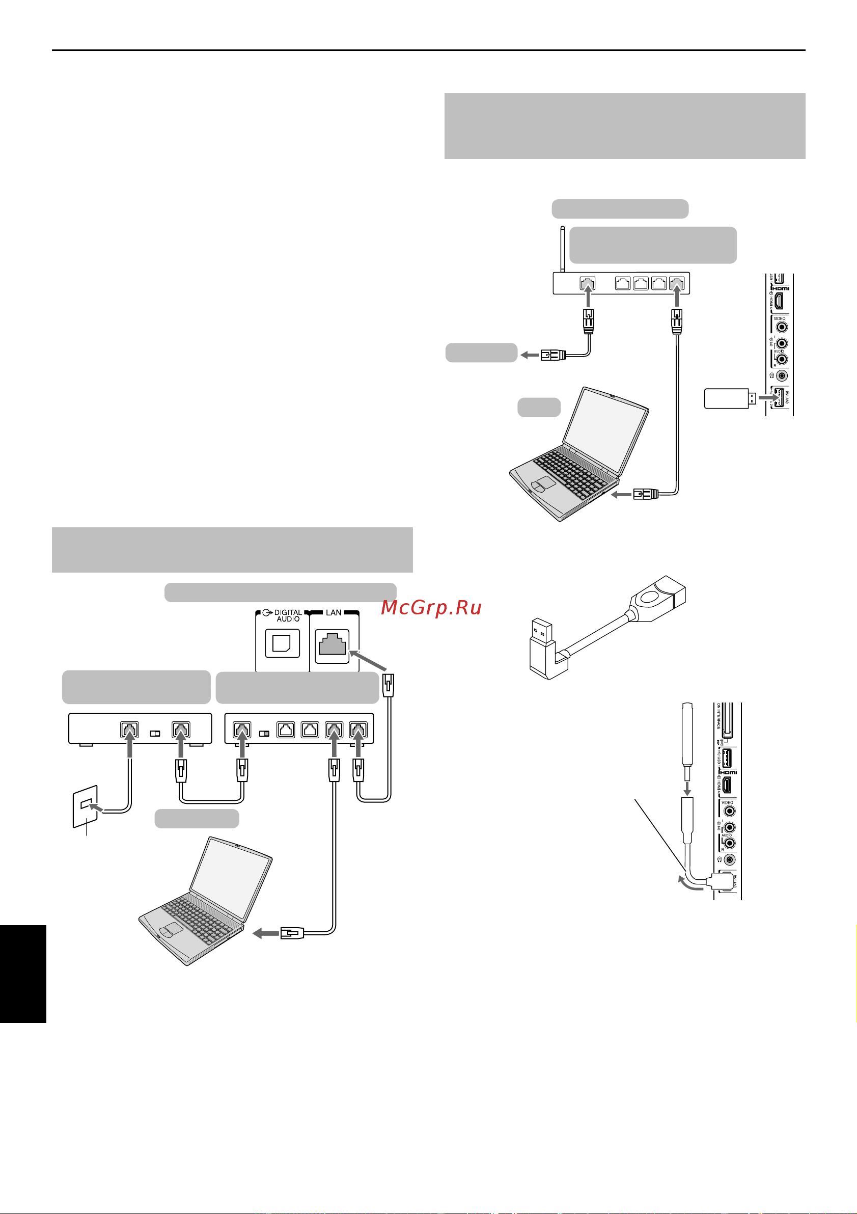 Toshiba 32SL733 [12/77] Беспроводное подключение телевизора к домашней сети при наличии интернет соединения