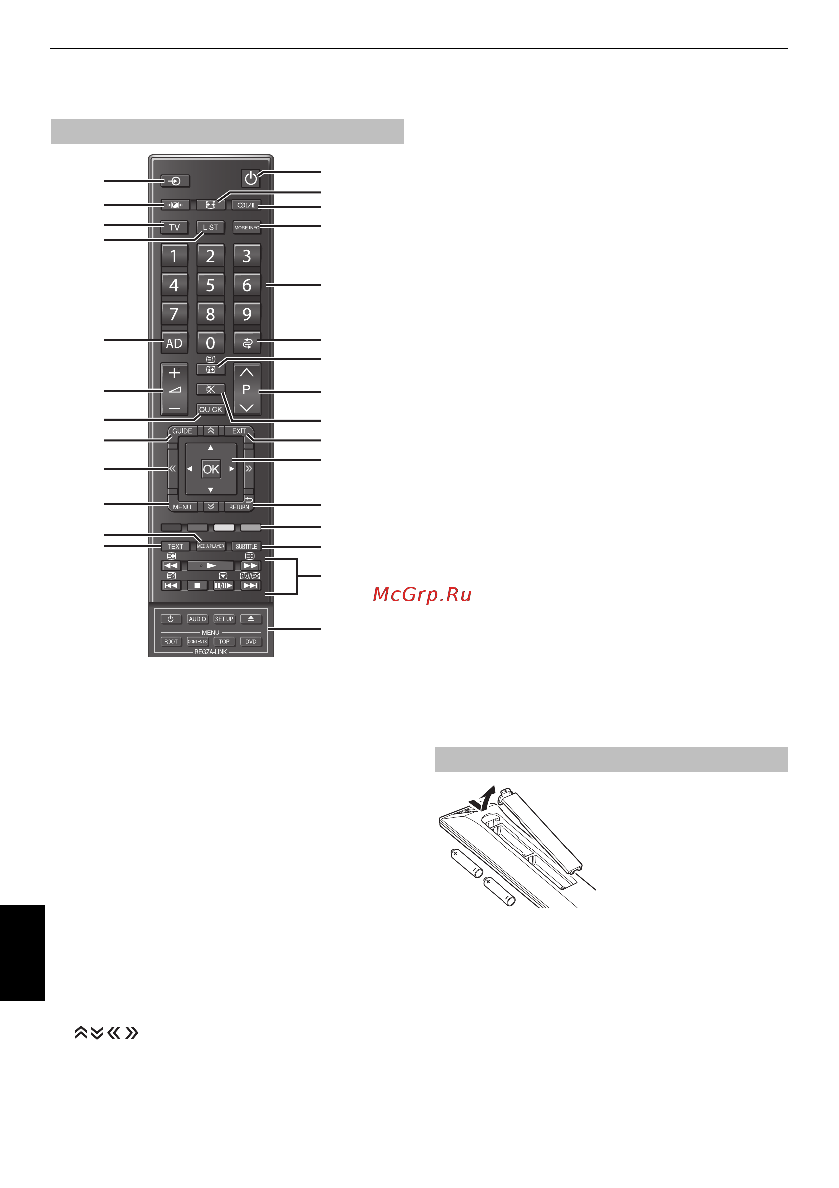 Toshiba 37ZV743 REGZA [8/84] Работа в режиме телевизора