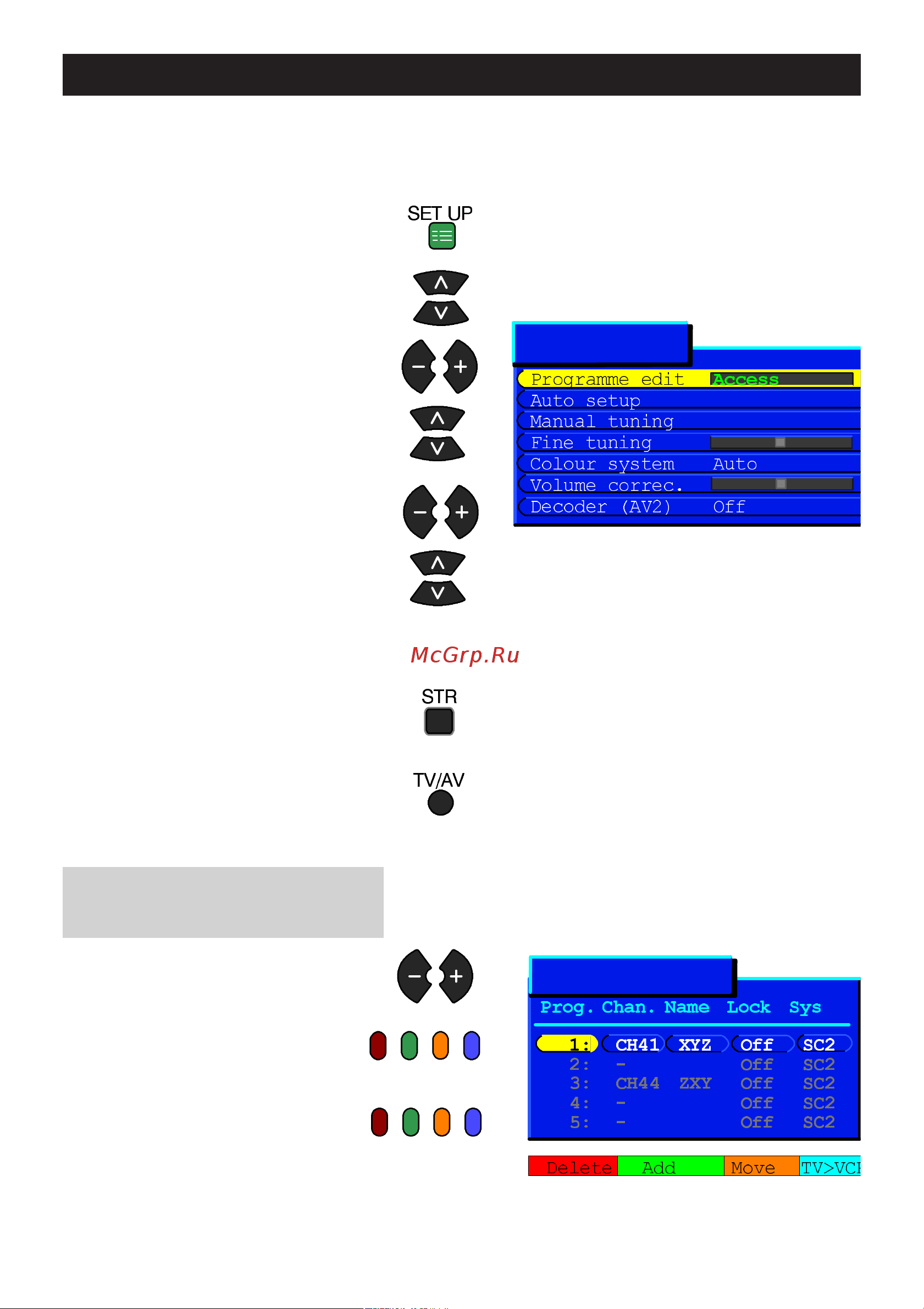 Panasonic TX-28PX10P [17/32] Меню редактирования программ позволяет вам редактировать позиции программ