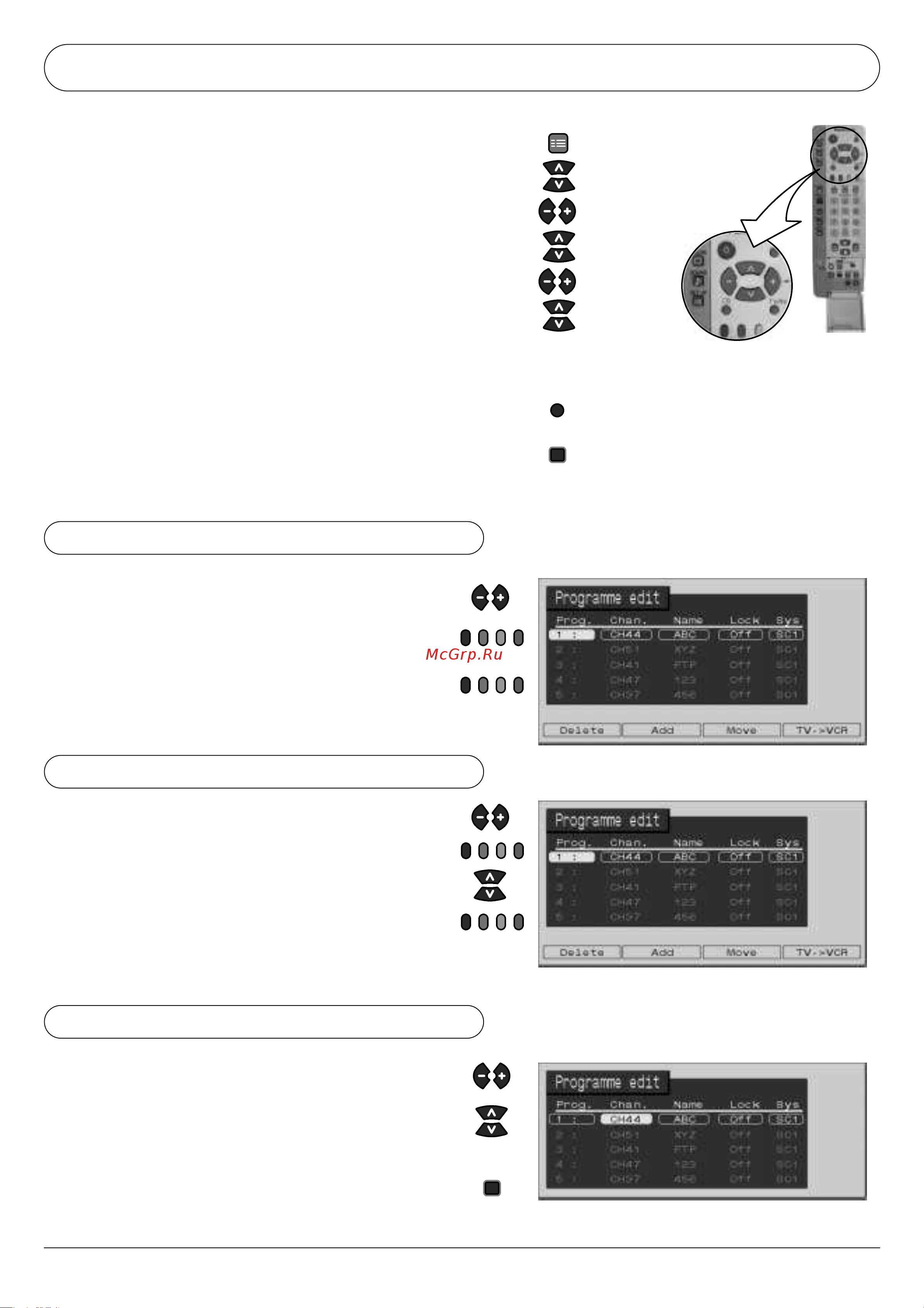 Panasonic TX-29AB50F (P) [12/32] Меню tuning редактирование программы