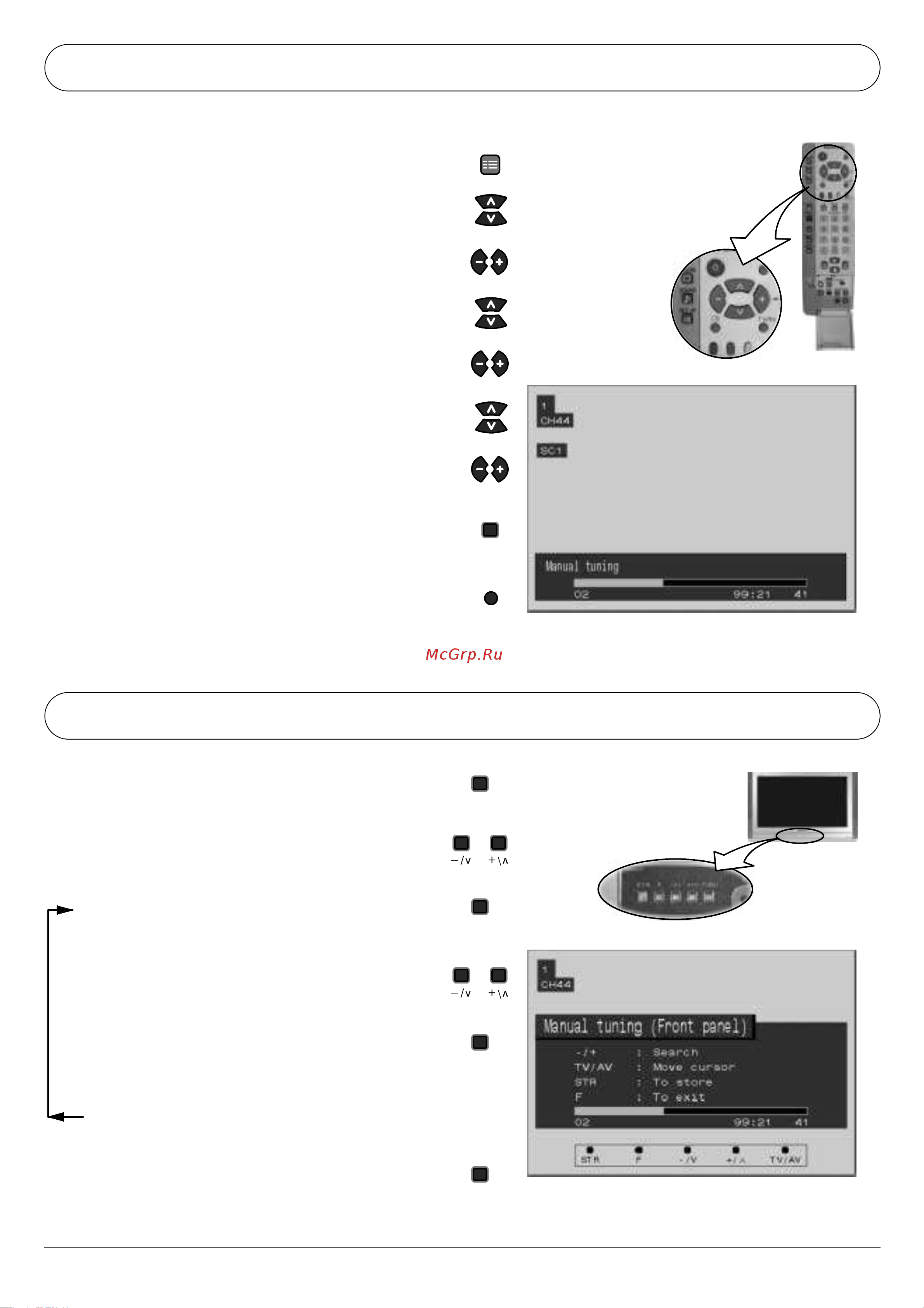 Panasonic TX-29AB50F (P) [15/32] Меню tuning ручная настройка
