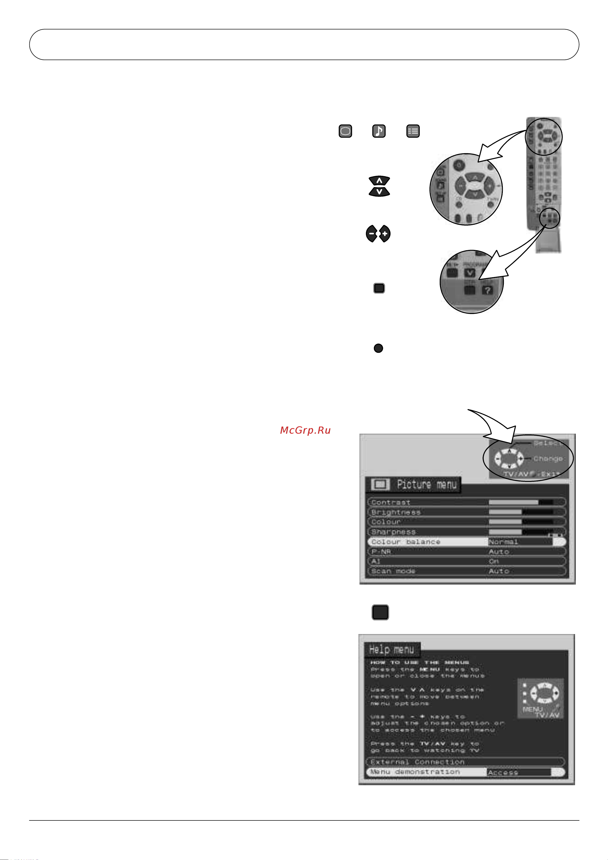Panasonic TX-29AB50F (P) [7/32] Использование экранной индикации