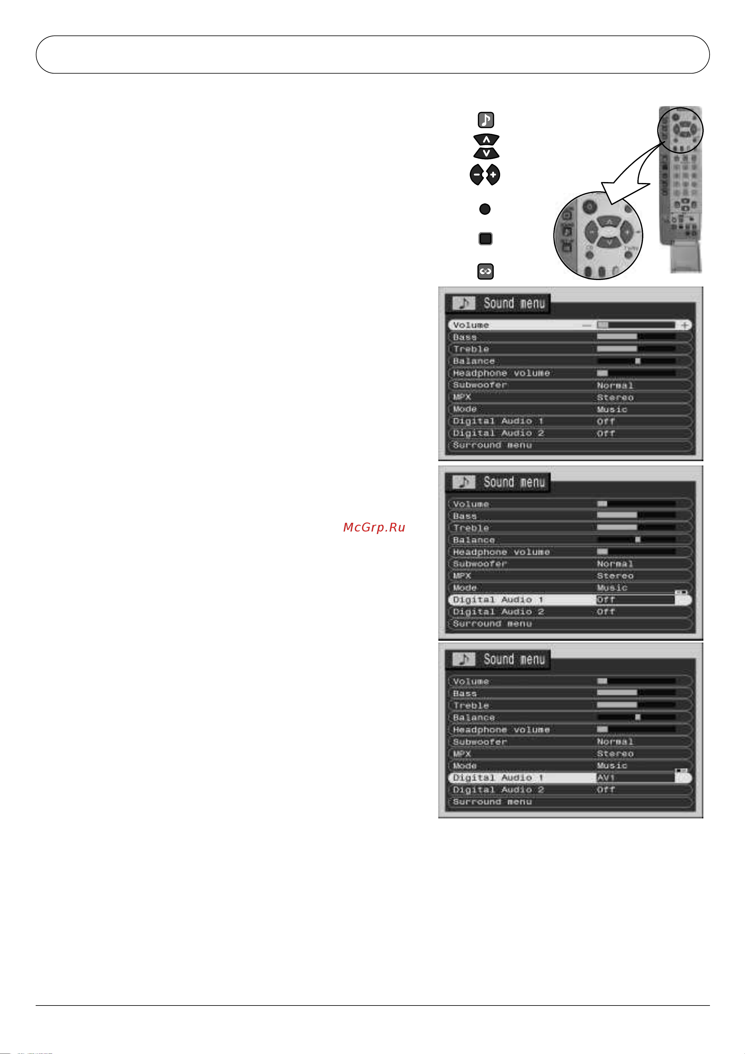 Panasonic TX-29AB50F (P) [9/32] Меню sound