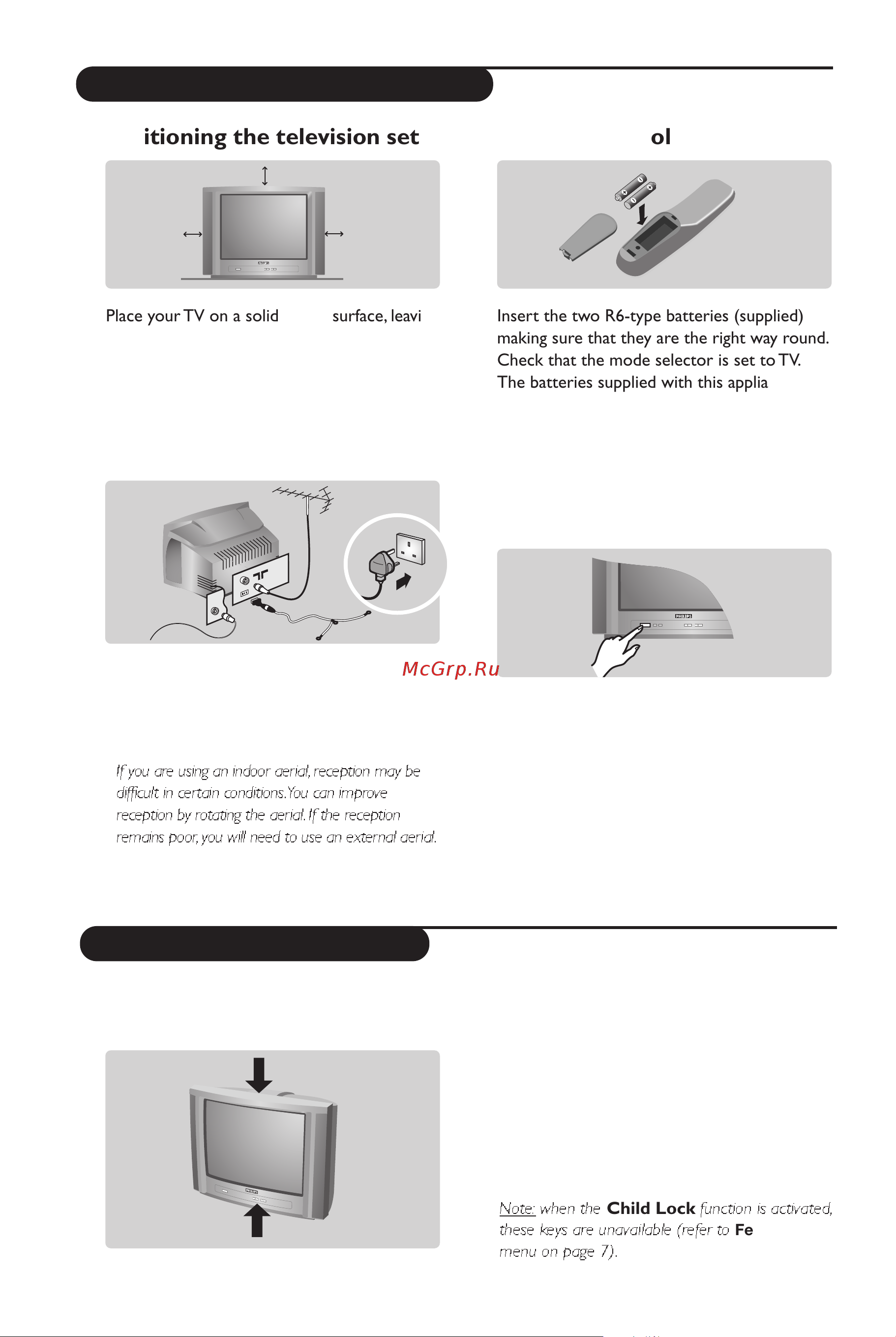 Philips 29PT5507 [6/54] Installing your television set