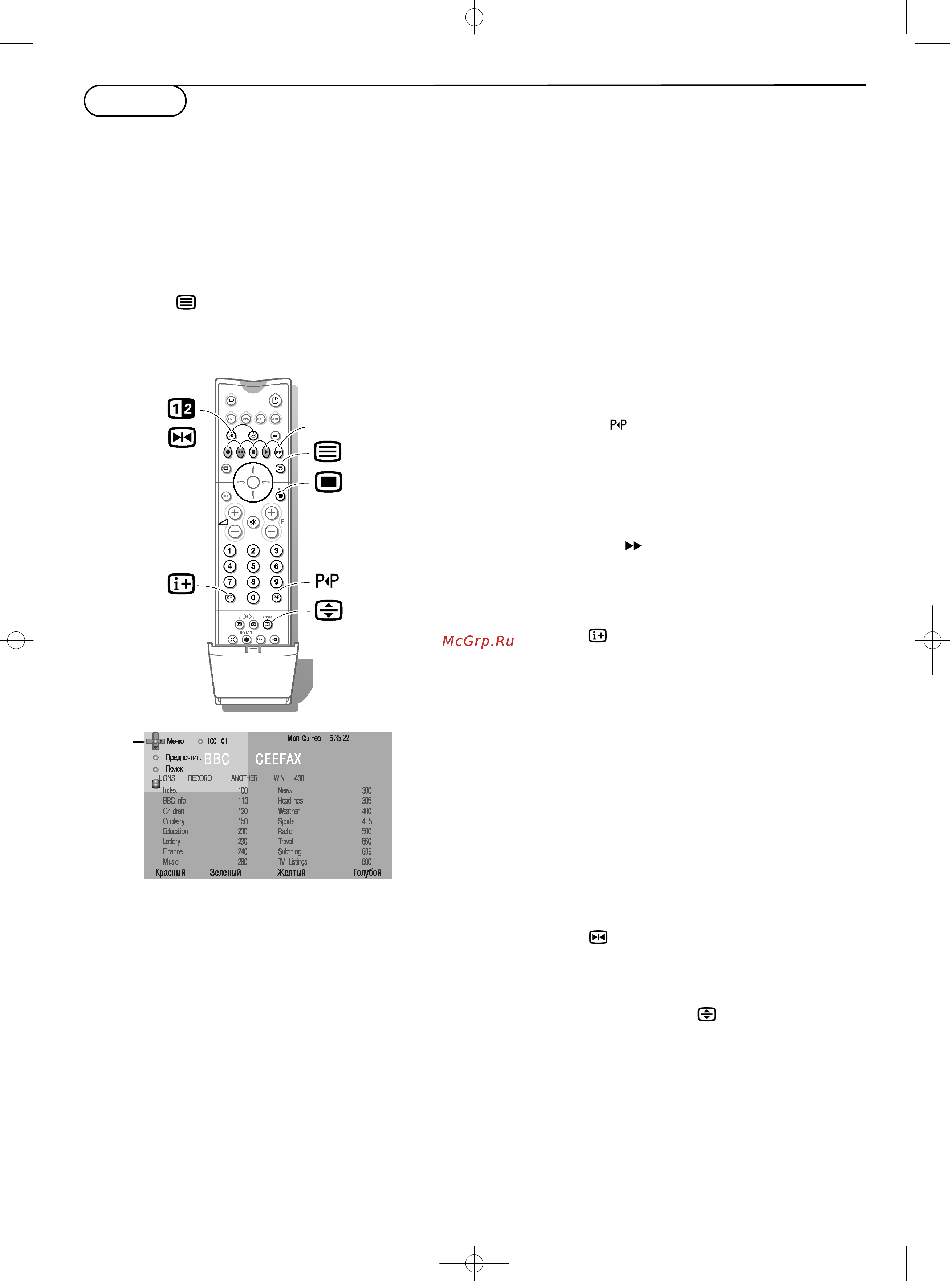 Philips 36PW9527 [19/28] Телетекст