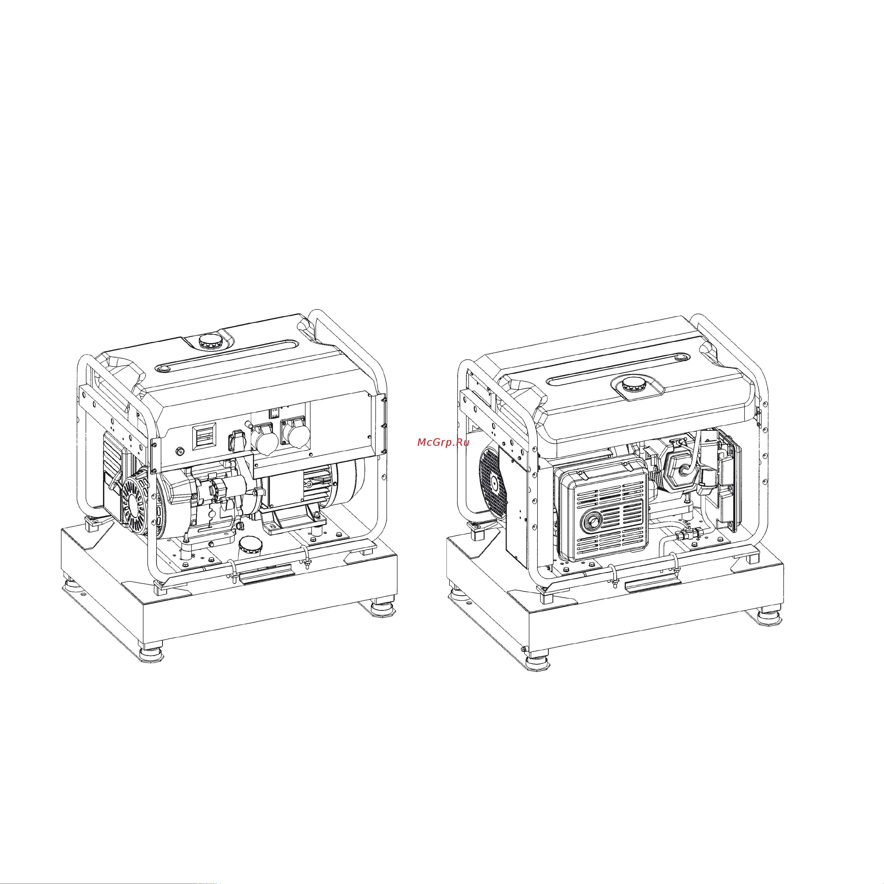 Eisemann H 7400 E в контейнере с АВР [17/21] Ополнительный топливный бак 50л и 100л дополнительна пренадлежность