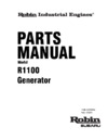 Subaru R1100 60Hz Руководство по эксплуатации