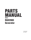 Subaru RGX2900 60Hz Руководство по эксплуатации