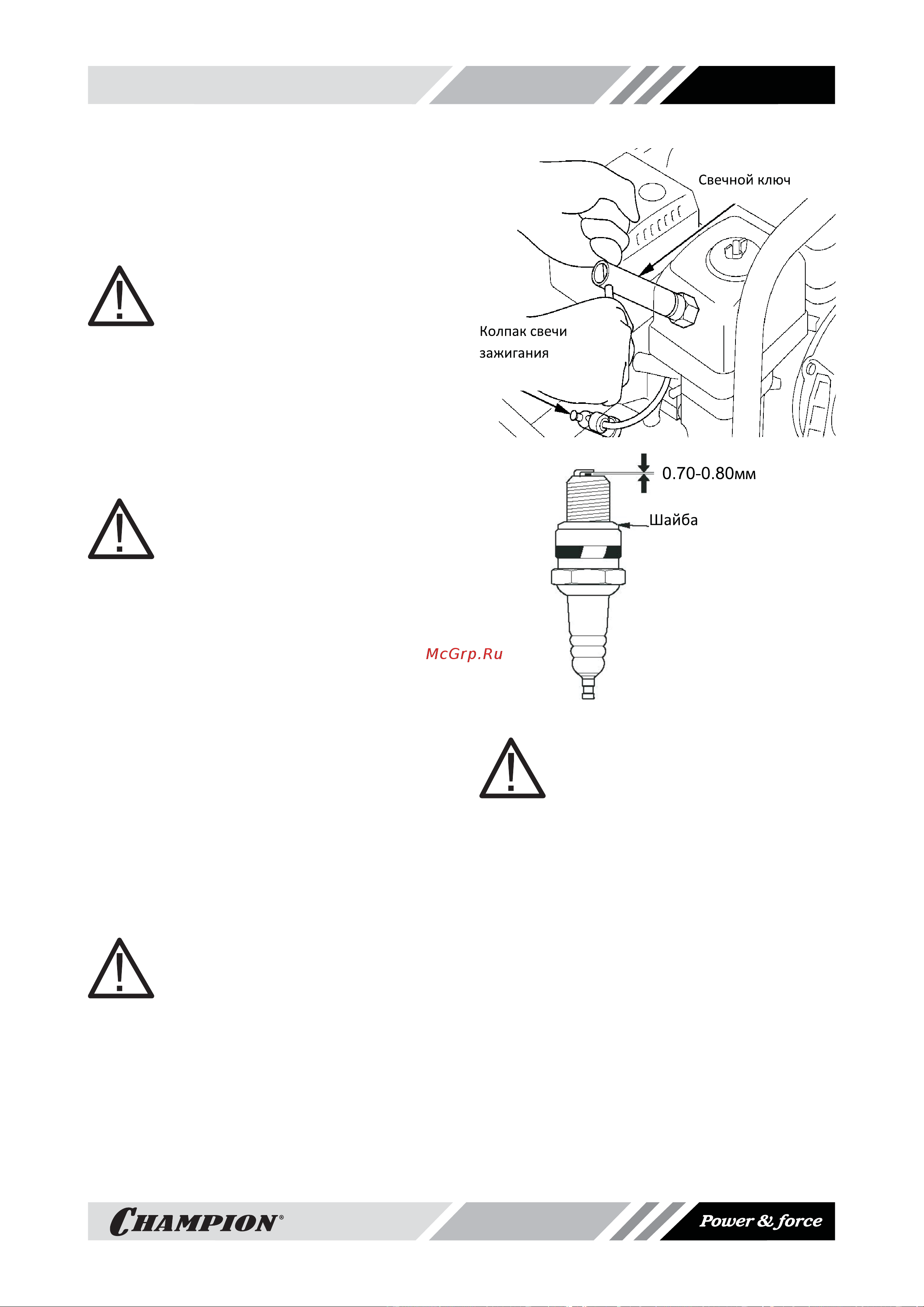 Champion BC5602.pdf [15/20] Обслуживание свечи зажигания