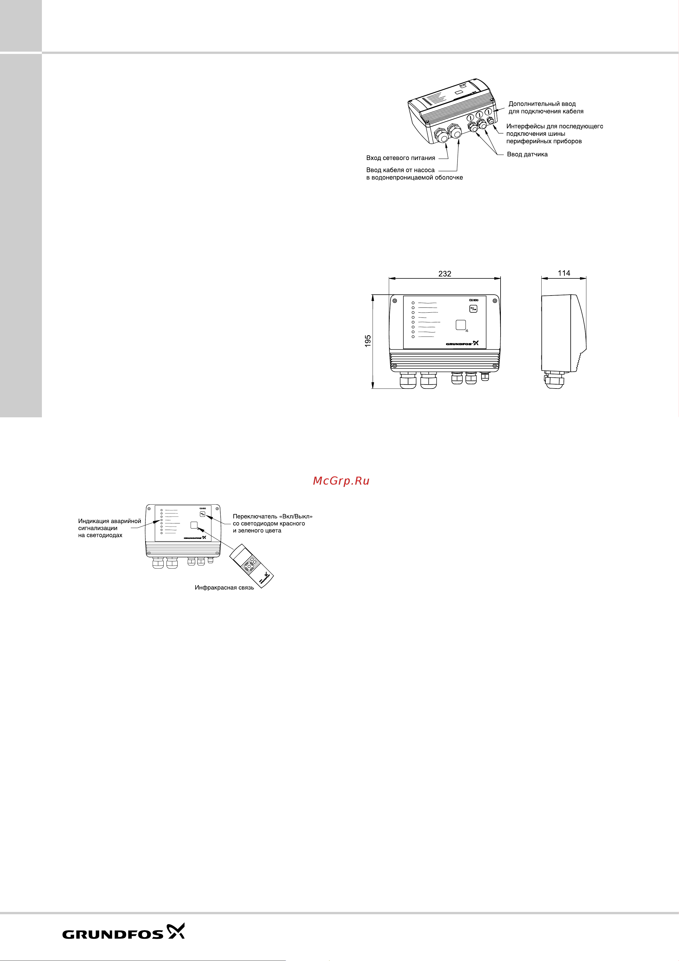 Grundfos Booster ... [24/84] Блок управления cu 300