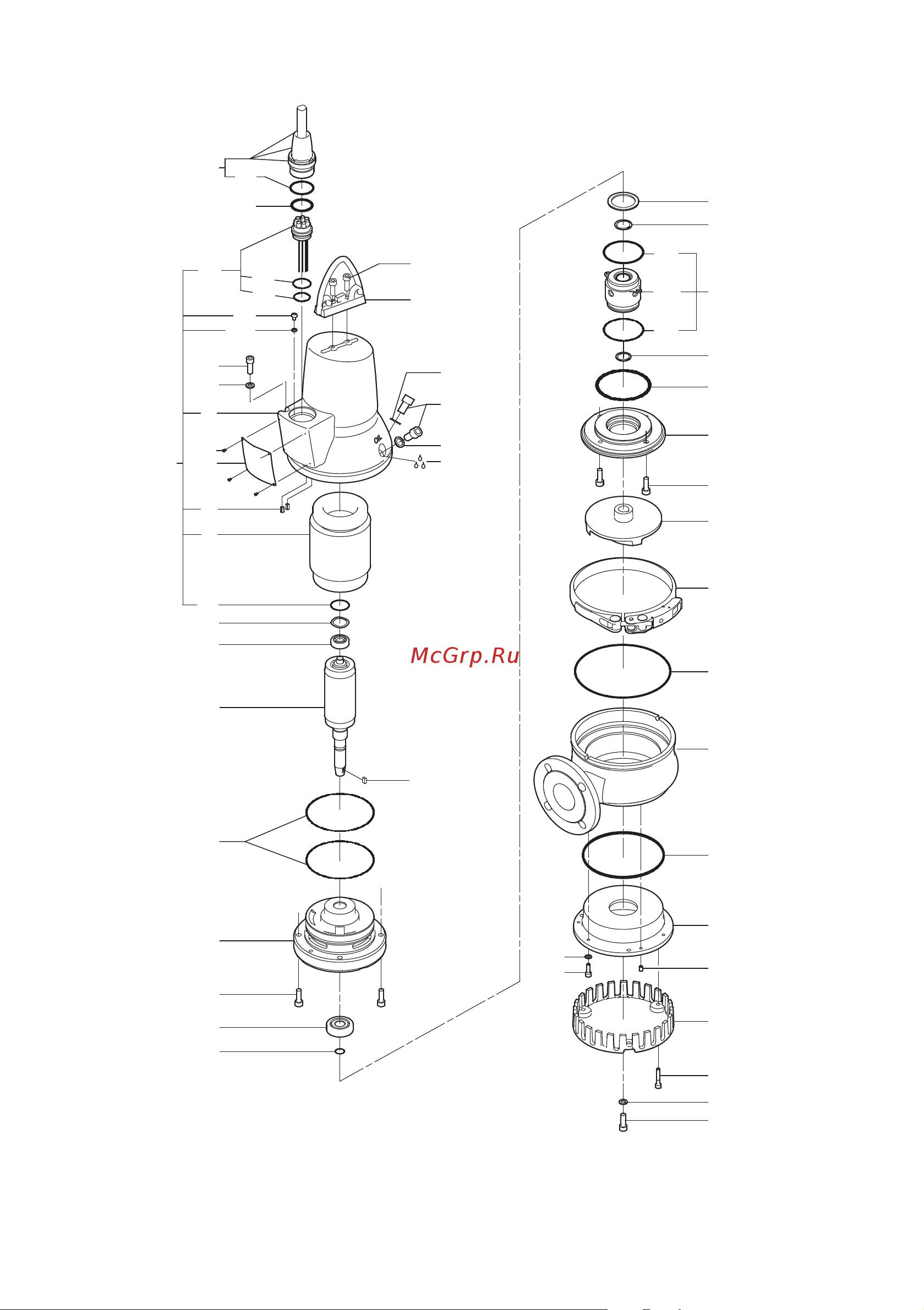 Grundfos DP 10 ... [43/58] Fig b exploded view of dp 10 5 pump