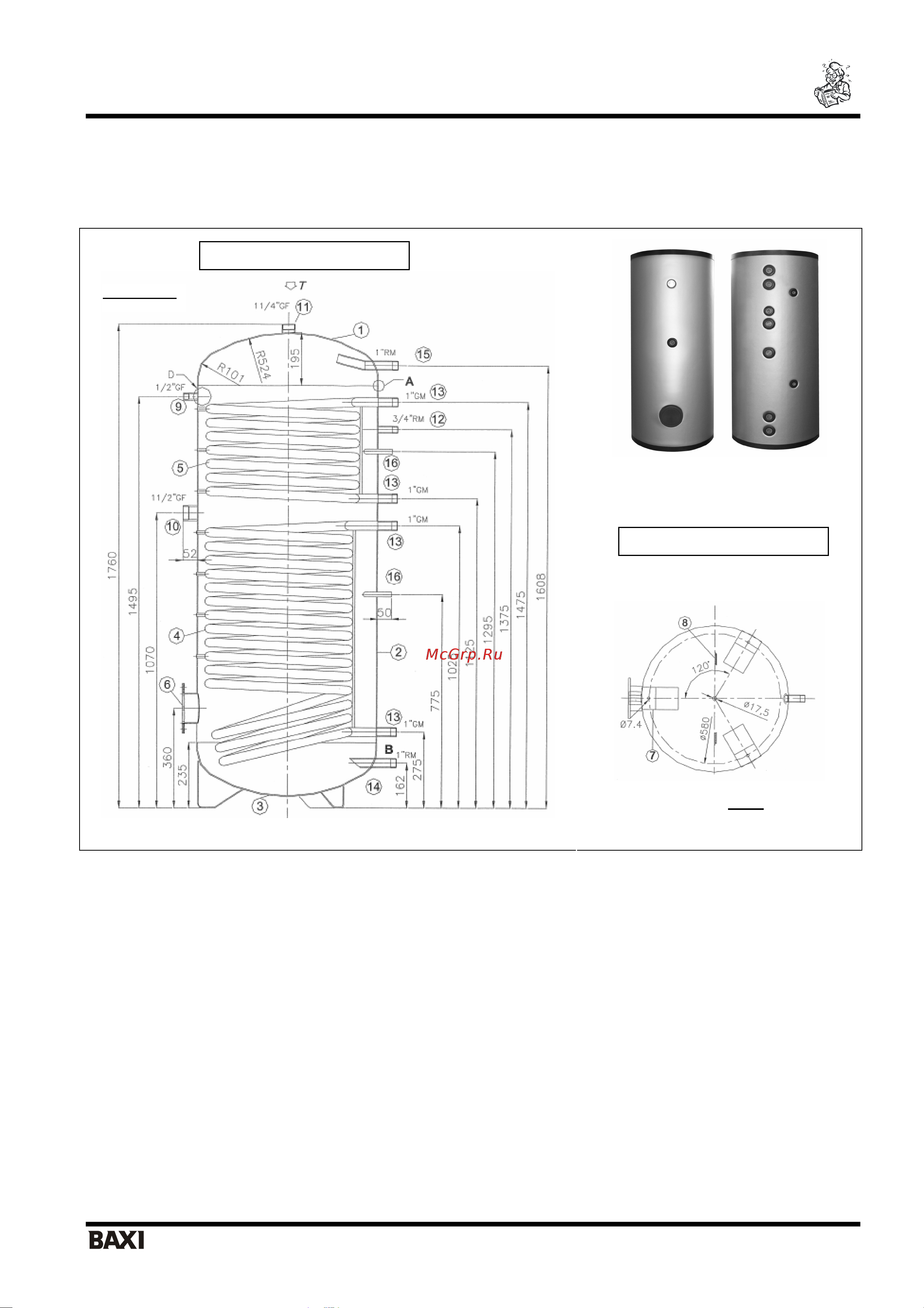 Baxi UB DC+_UB SC+_UB Руководство по эксплуатации онлайн [7/23] 705118
