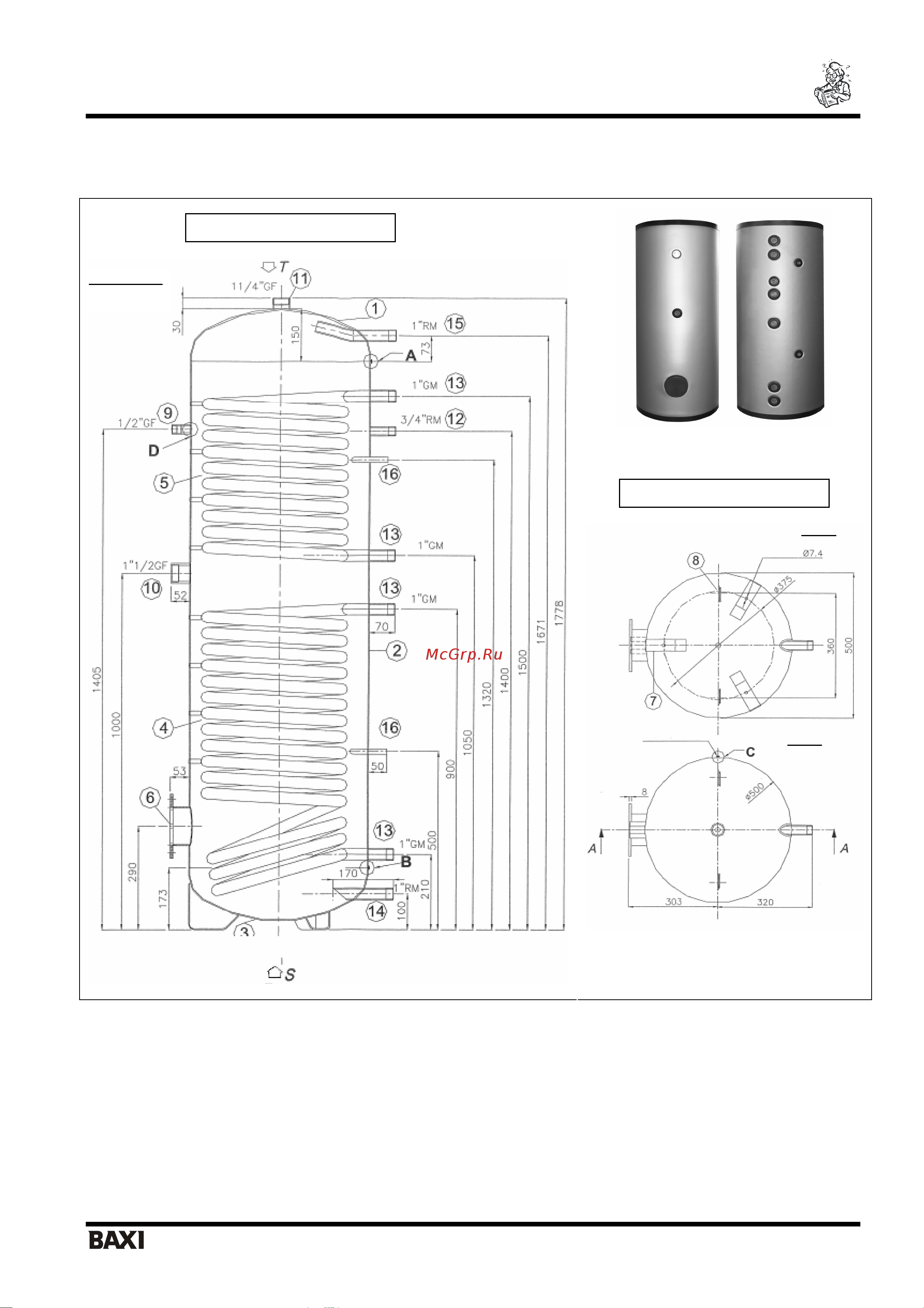 Baxi UB DC+_UB SC+_UB Руководство по эксплуатации онлайн [9/23] 705118
