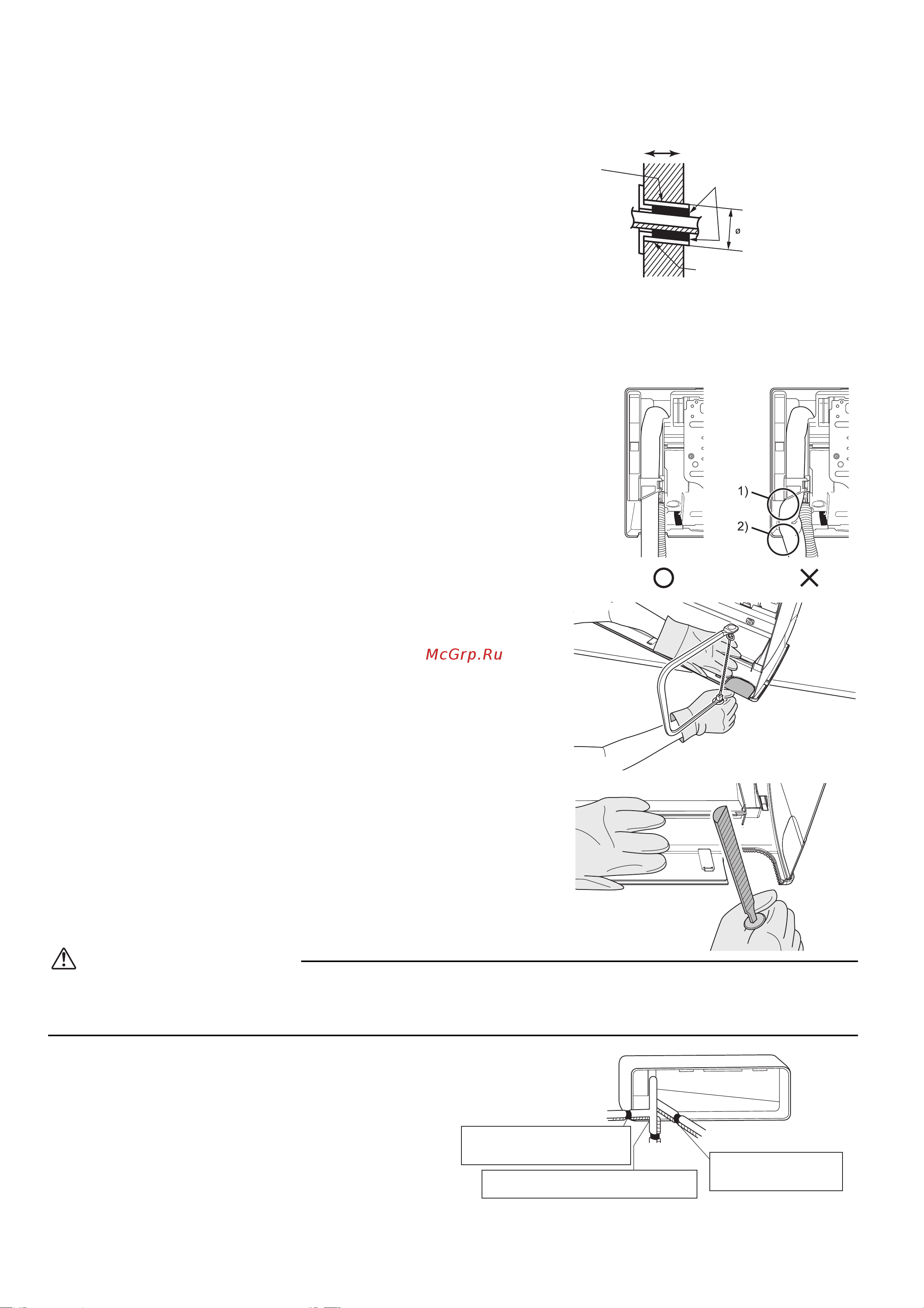 Daikin FTX-KV [12/24] Монтаж внутреннего агрегата