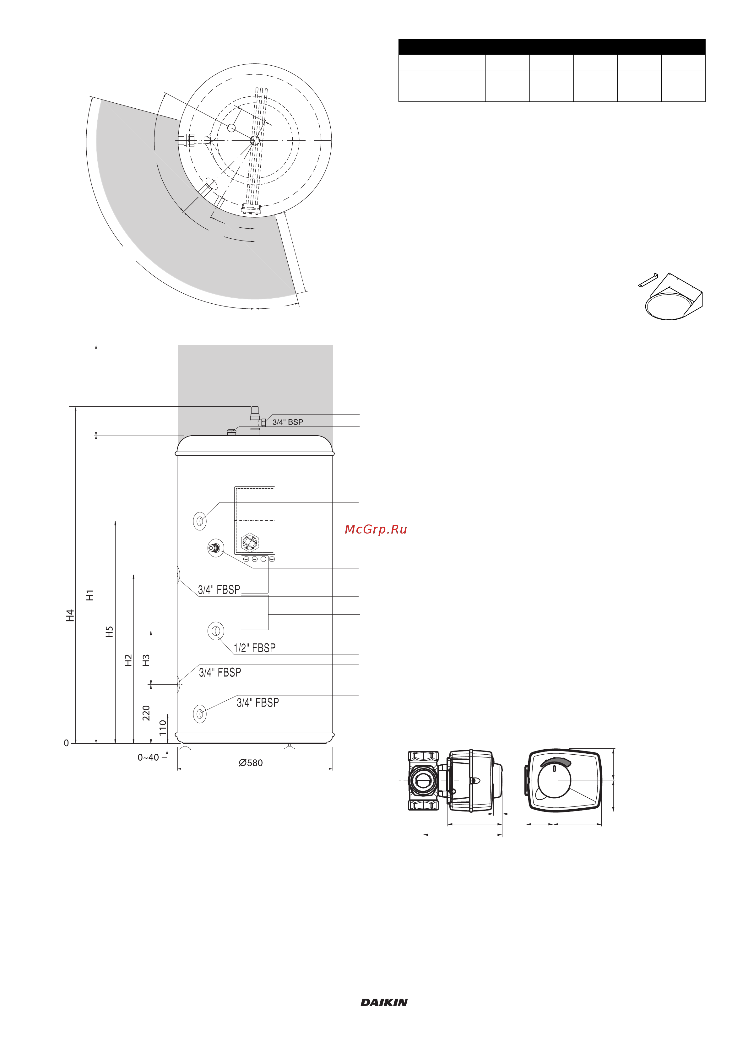 Daikin EKHWS-B3V3 [5/16] Connecting the 3 way valve