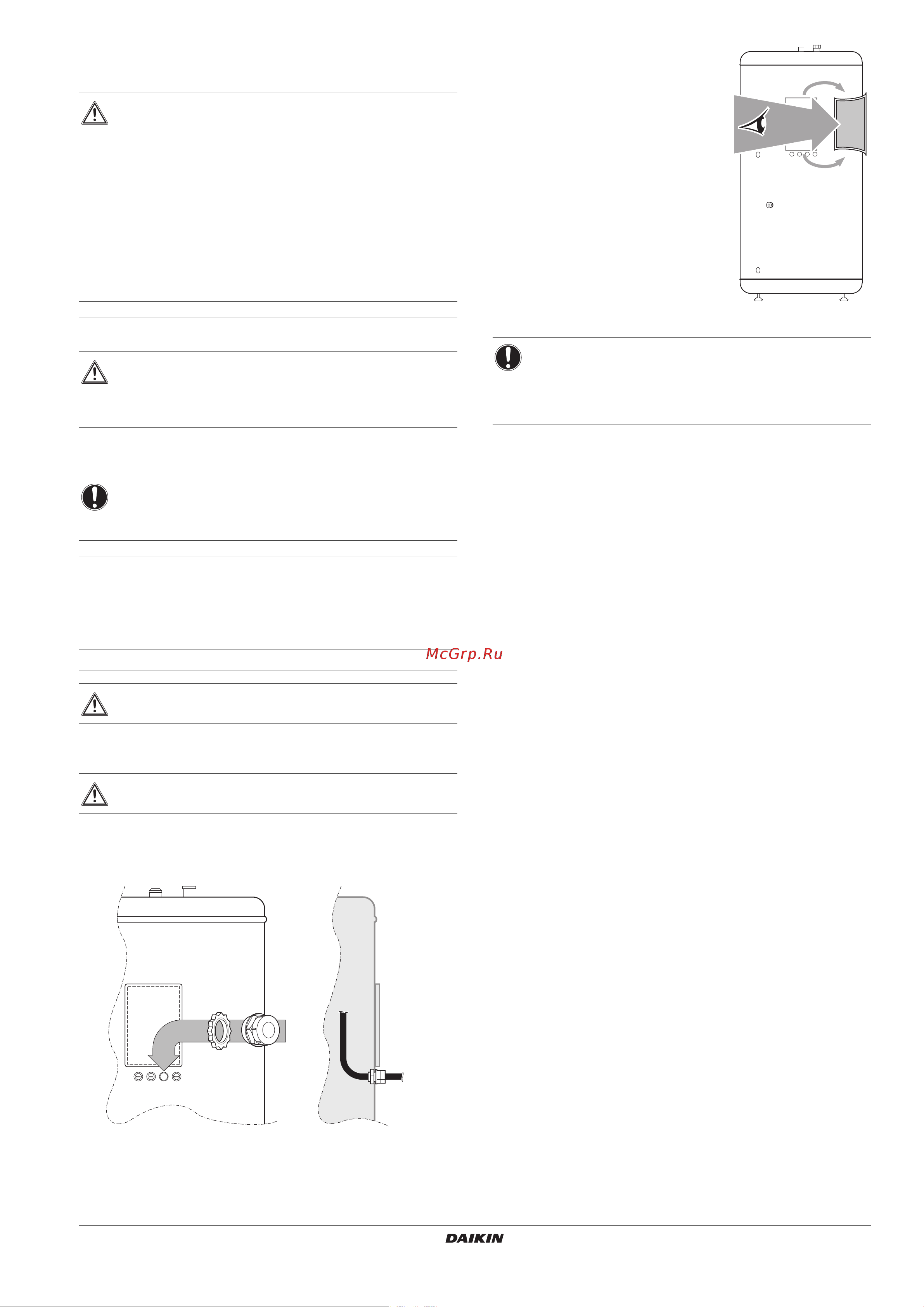 Daikin EKHWS-B3V3 [7/16] Field wiring