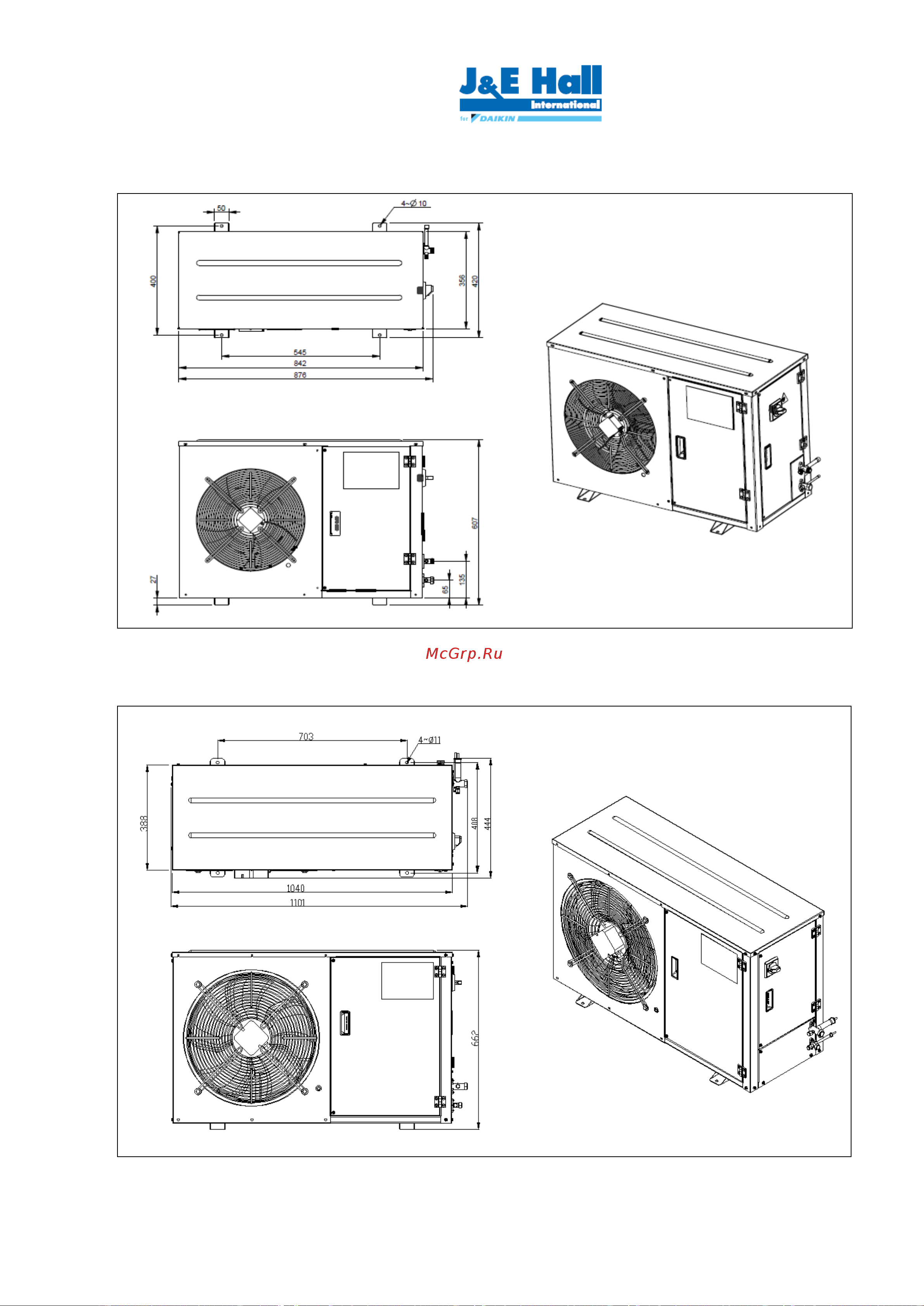 Daikin JEHSCU-CM3 [12/22] Outline drawings