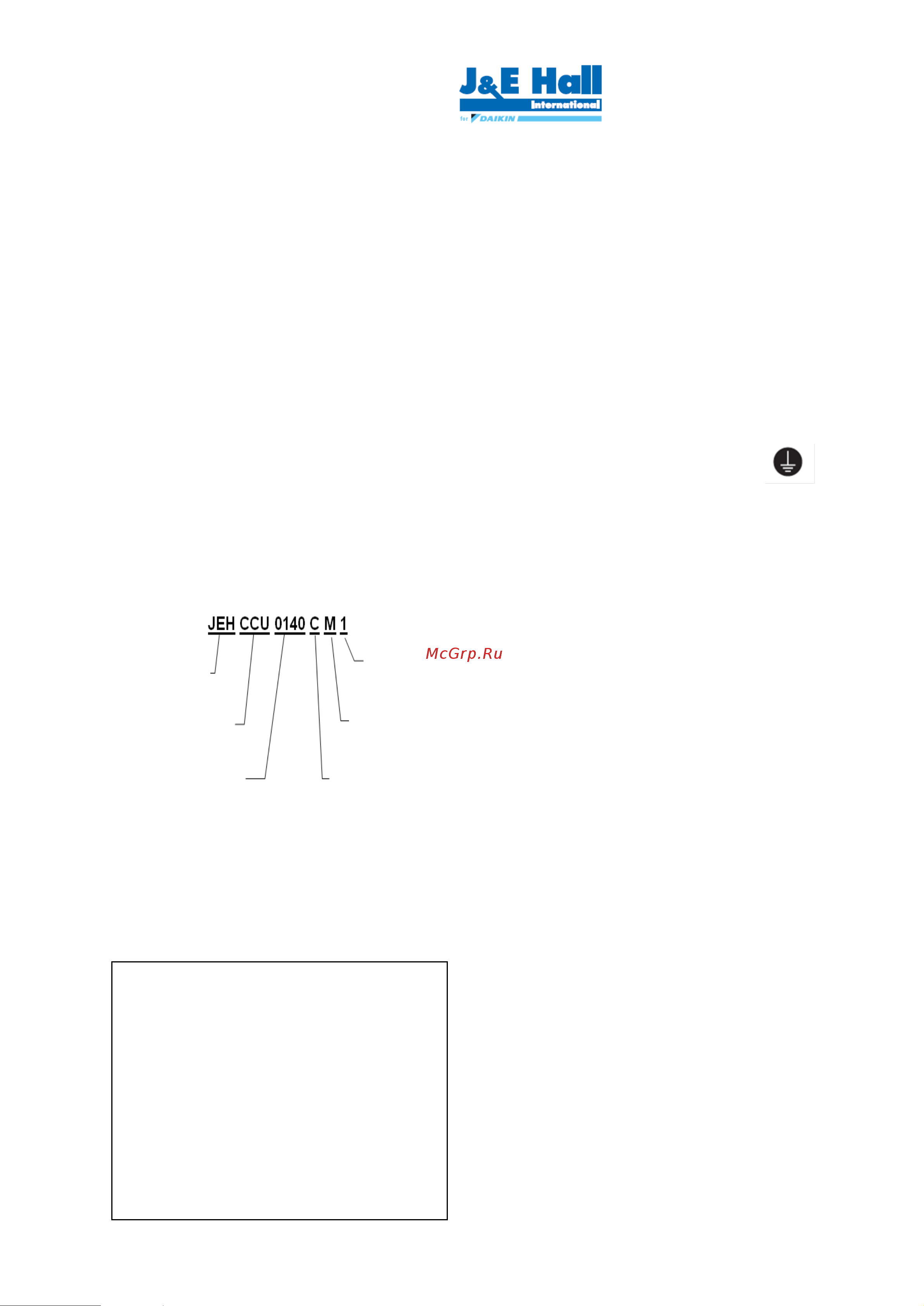Daikin JEHSCU-CM3 [2/22] Nomenclature 2