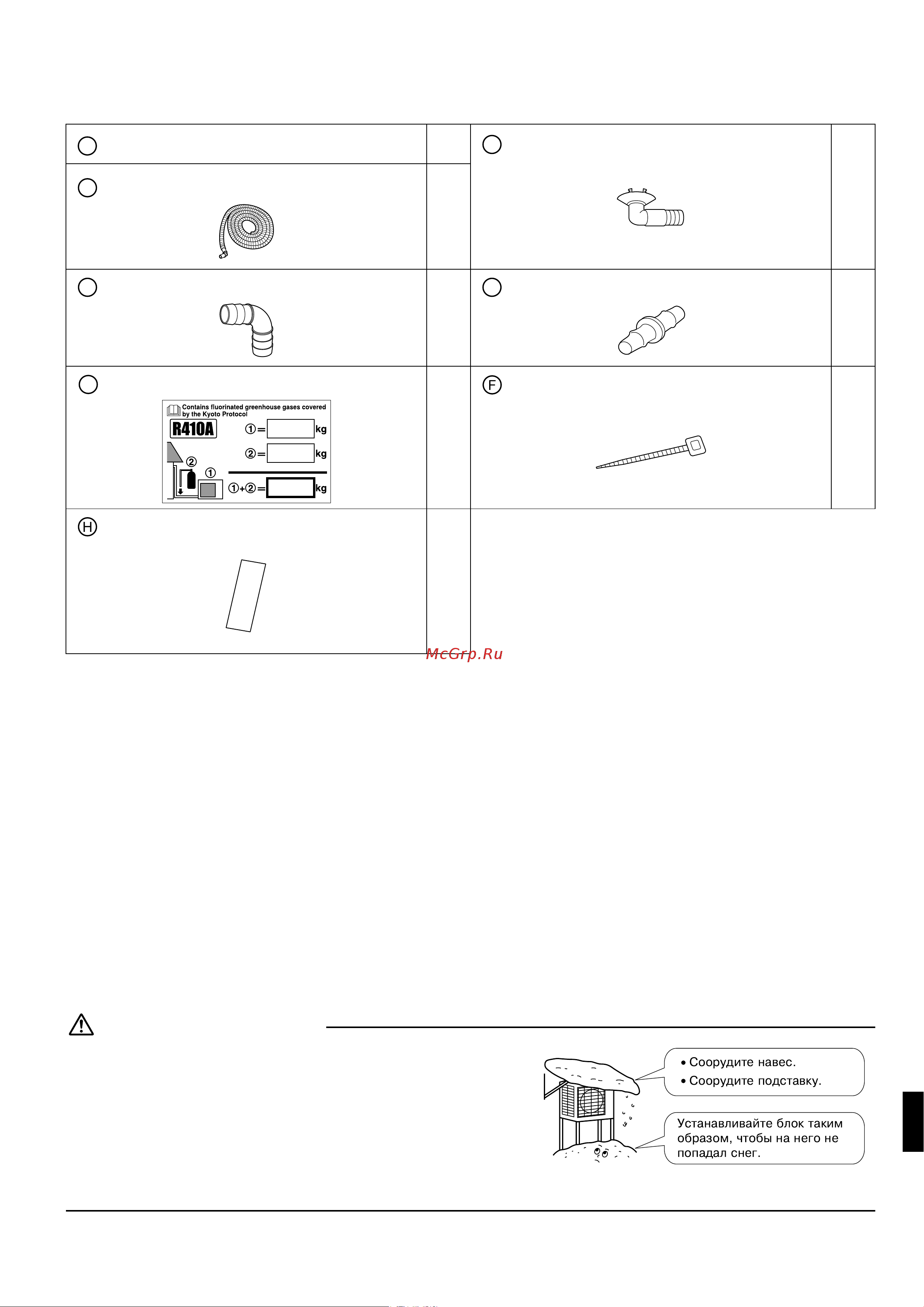 Daikin RXR-E.pdf [3/12] Меры предосторожности при выборе места для установêи