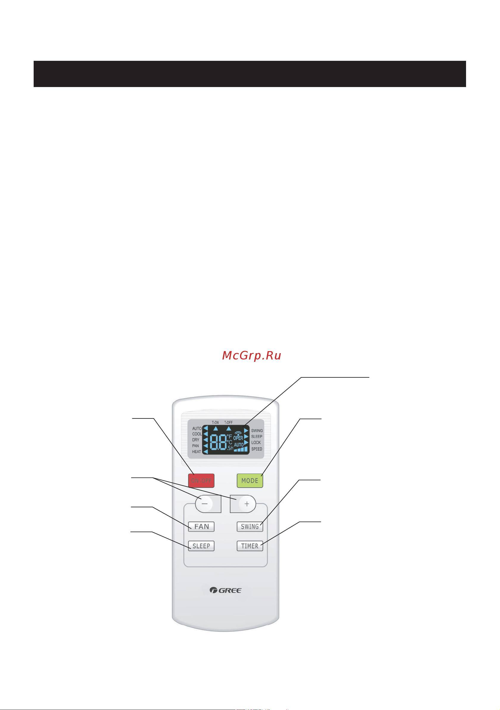 Gree GWH12NB-K3NNB3B [10/24] Функции и управление кондиционером