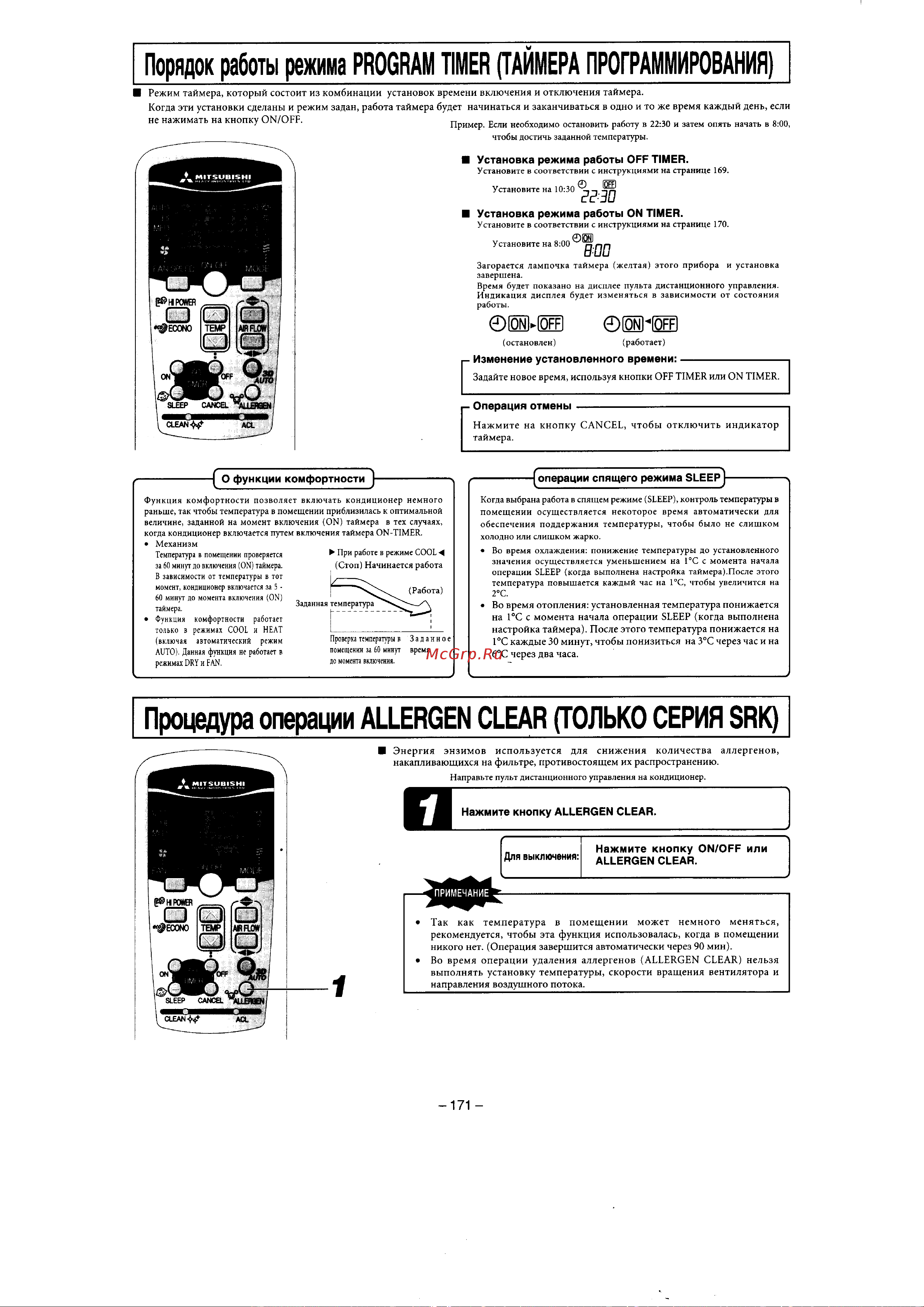 Mitsubishi SRK20ZG-S [11/20] Flopnflor pa6oru pexrma prograltl tiltl er