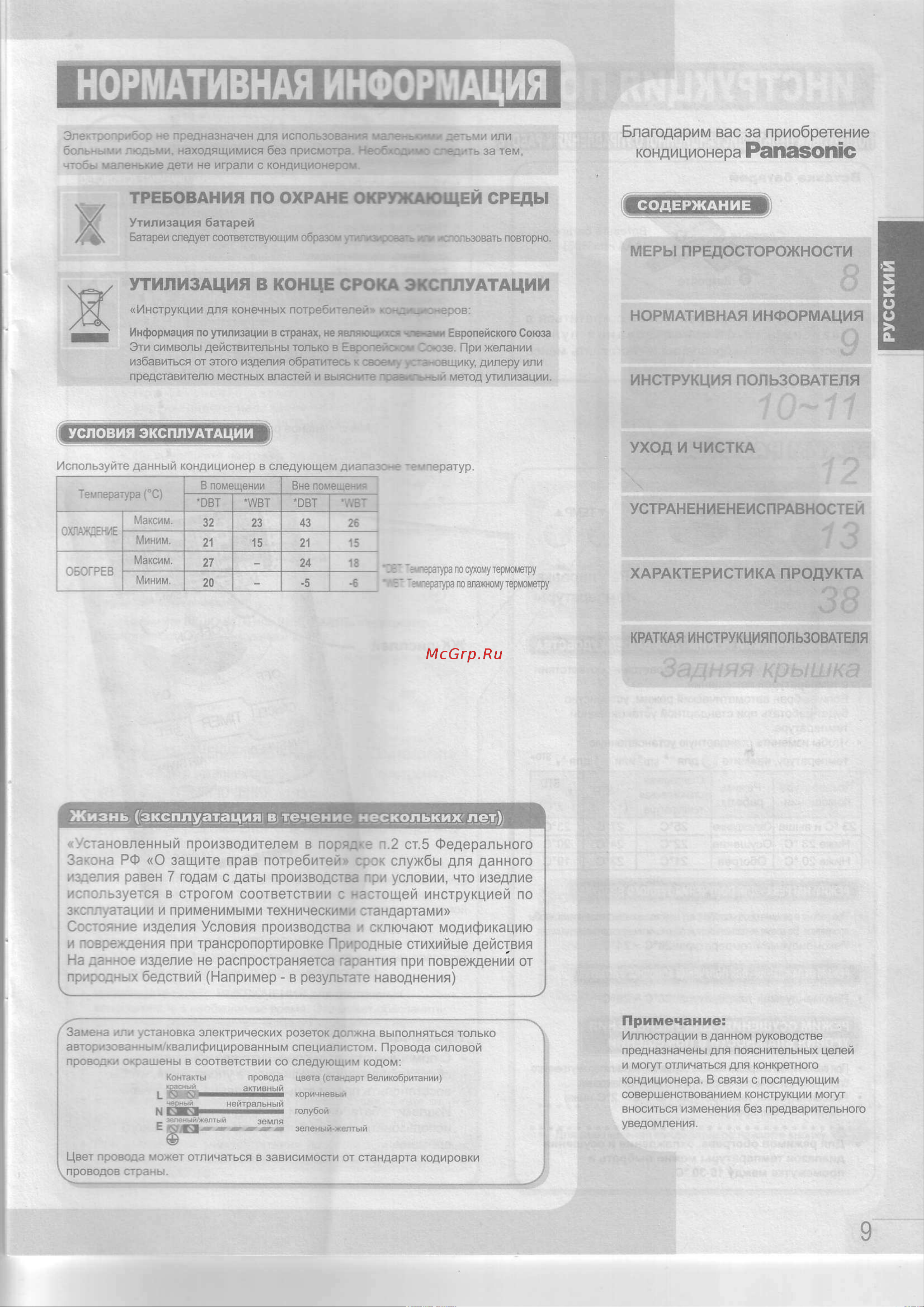 Panasonic CS-PA16GKD [3/15] Yт и л и з aц и я b к o tц е с poк a э iс iл у aт aц и и