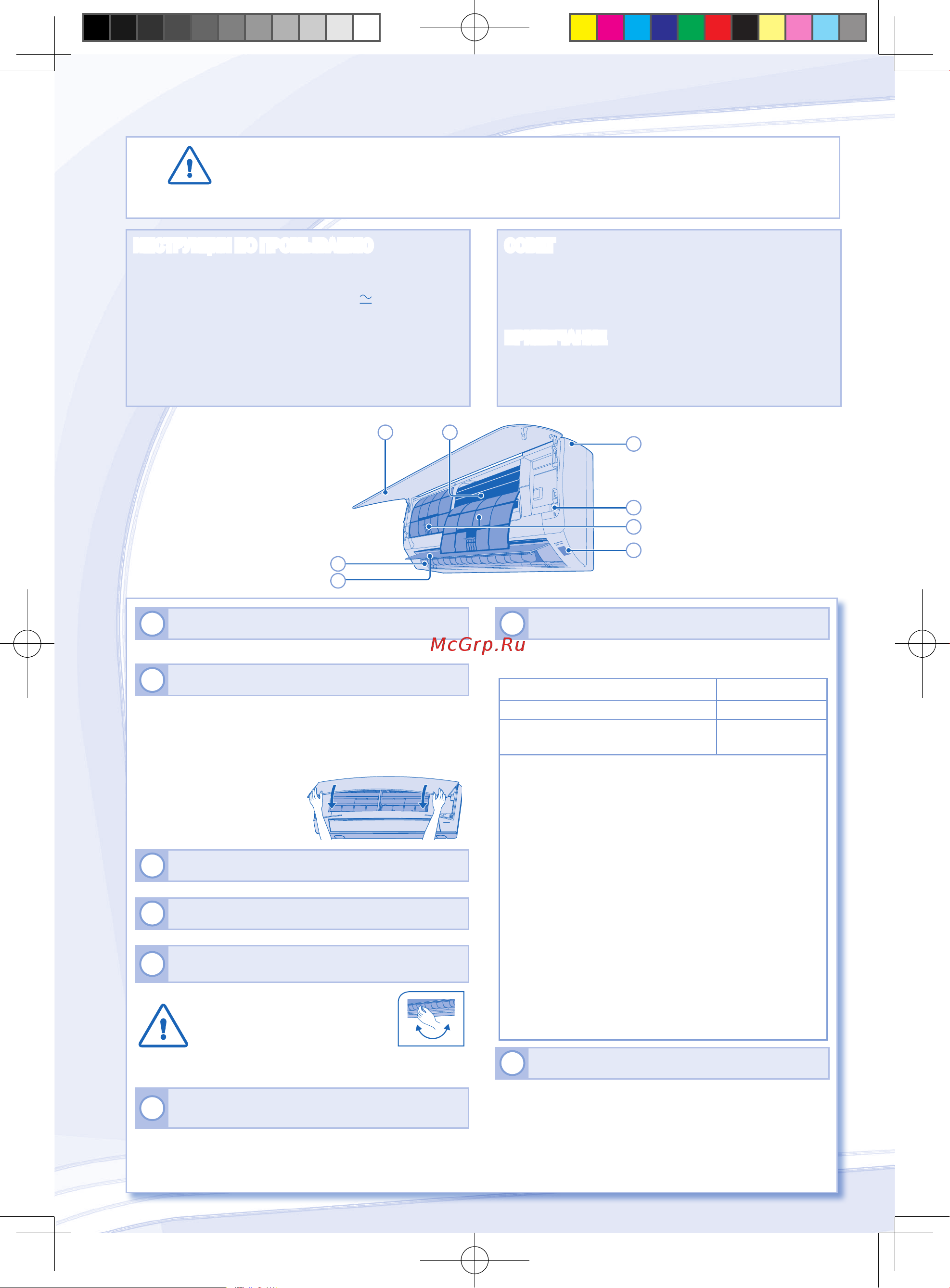 Panasonic CS-YW12MKD [8/17] Внутренний блок