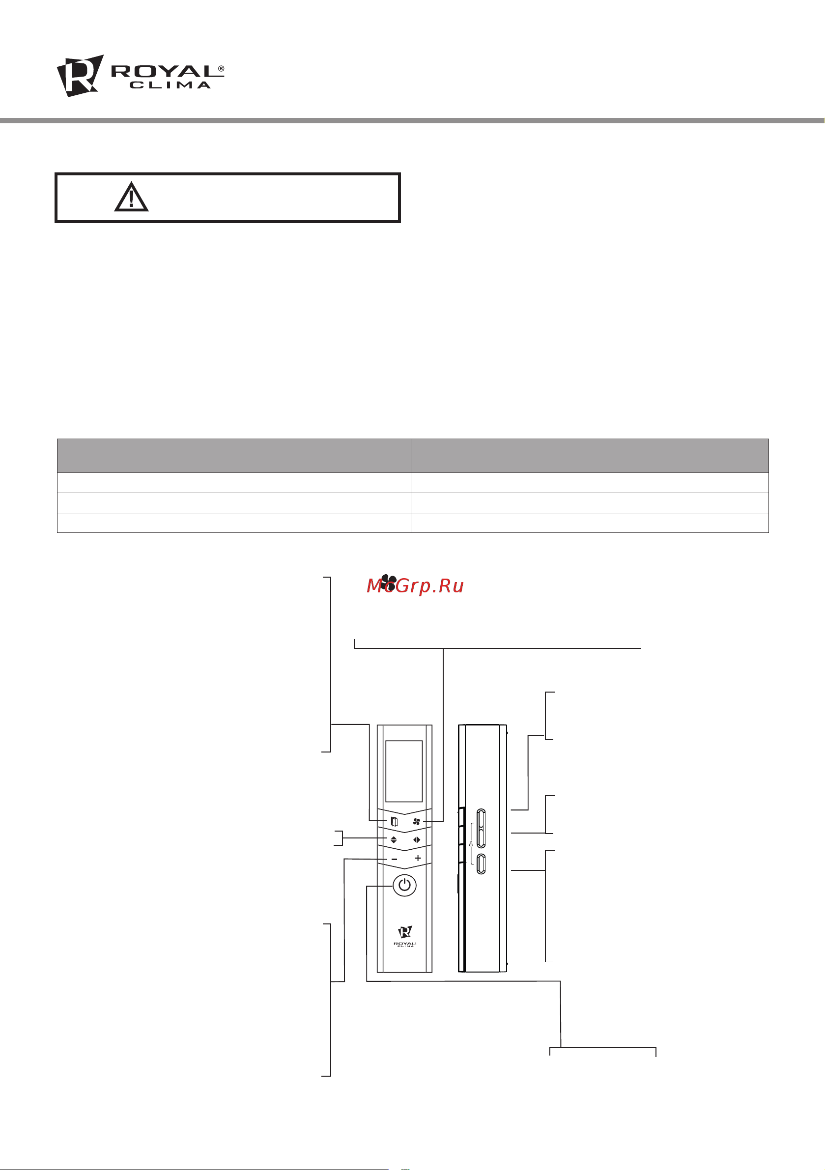 Royal Clima RC-T30HN [6/24] Пульт дистанционного управления