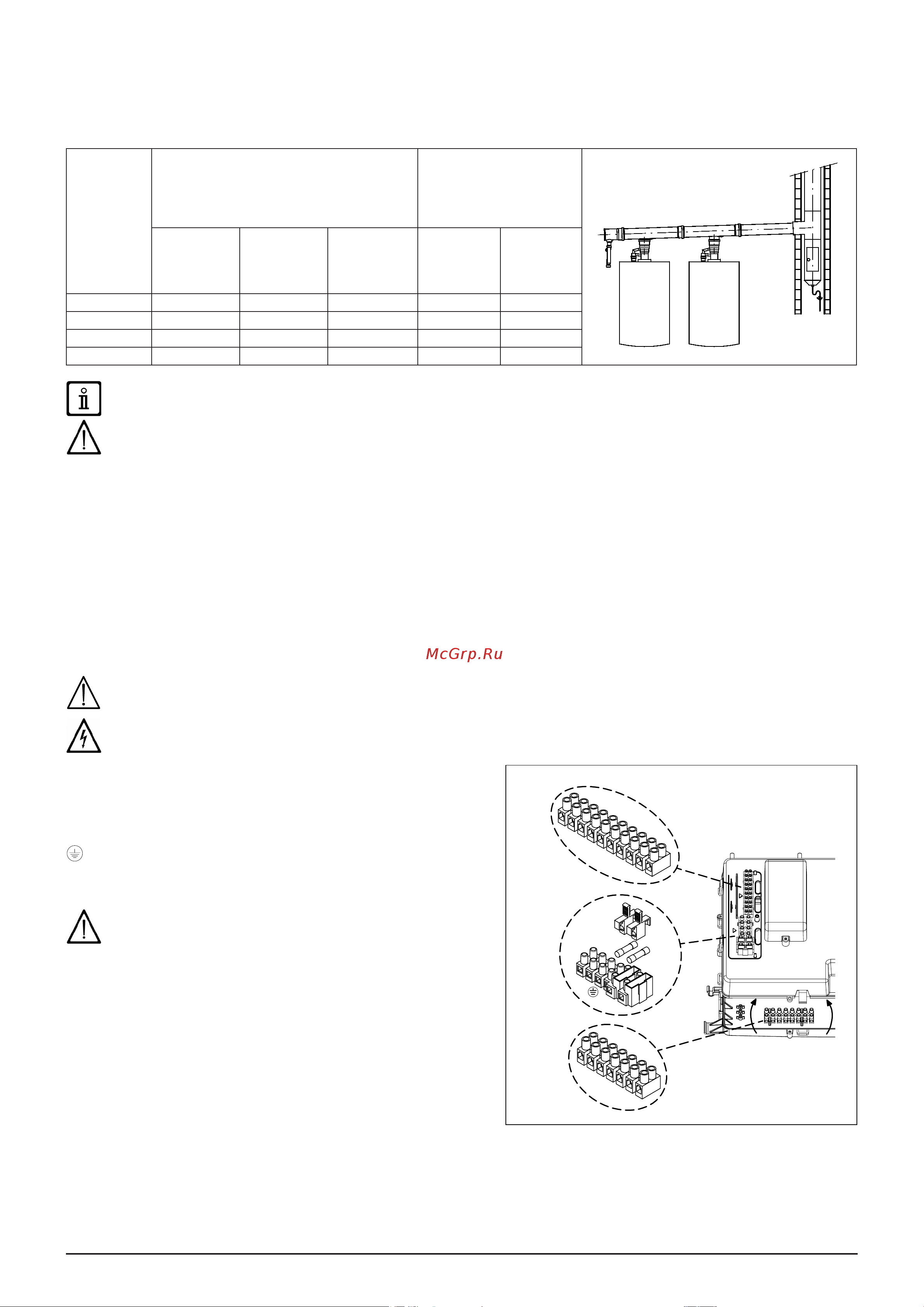 Baxi LUNA Duo-tec MP (35-50-60-70 кВт) [10/32] Р а з д е л у с т а н о в щ и к r u