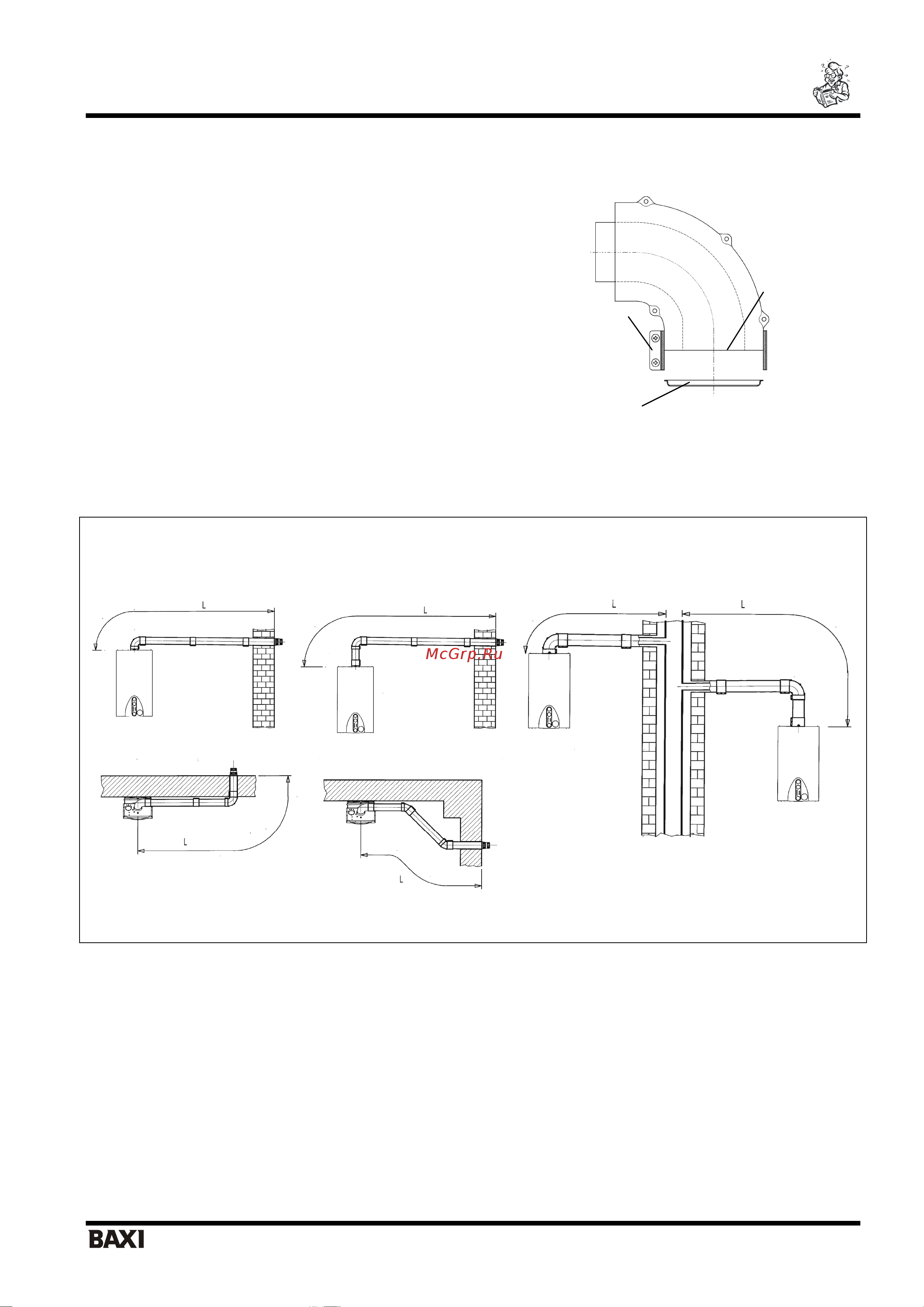 Baxi MAIN 24 Fi (i) [10/25] Коаксиальный дымоход концентрический
