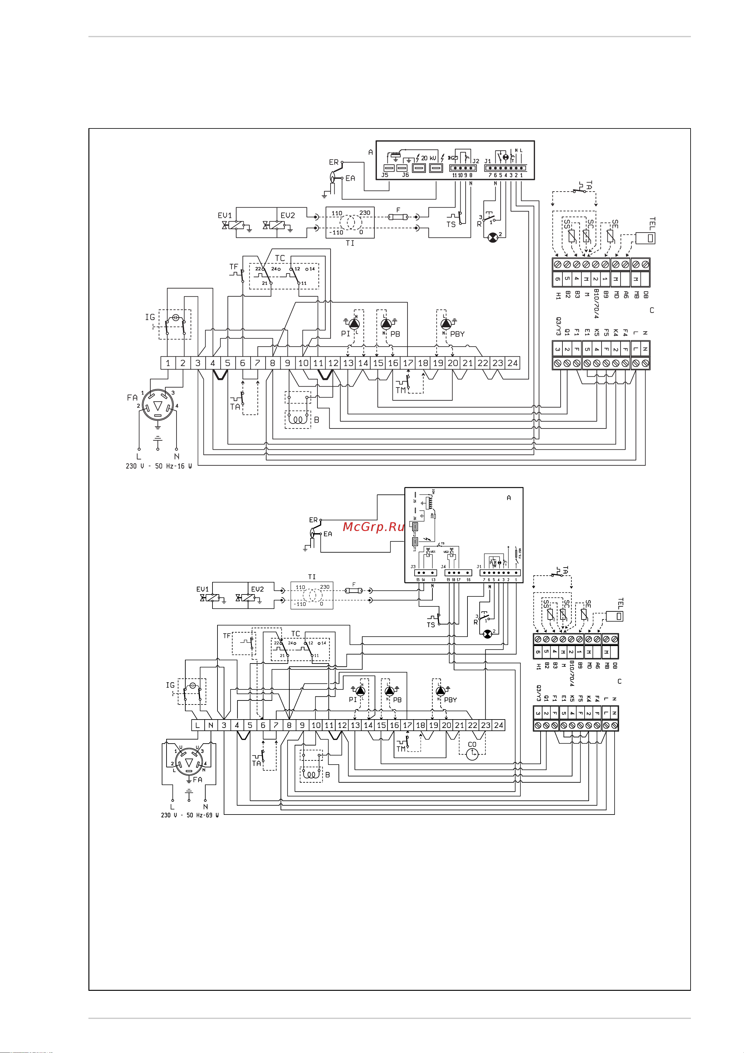 Baxi SLIM HPS [20/60] Электросхема