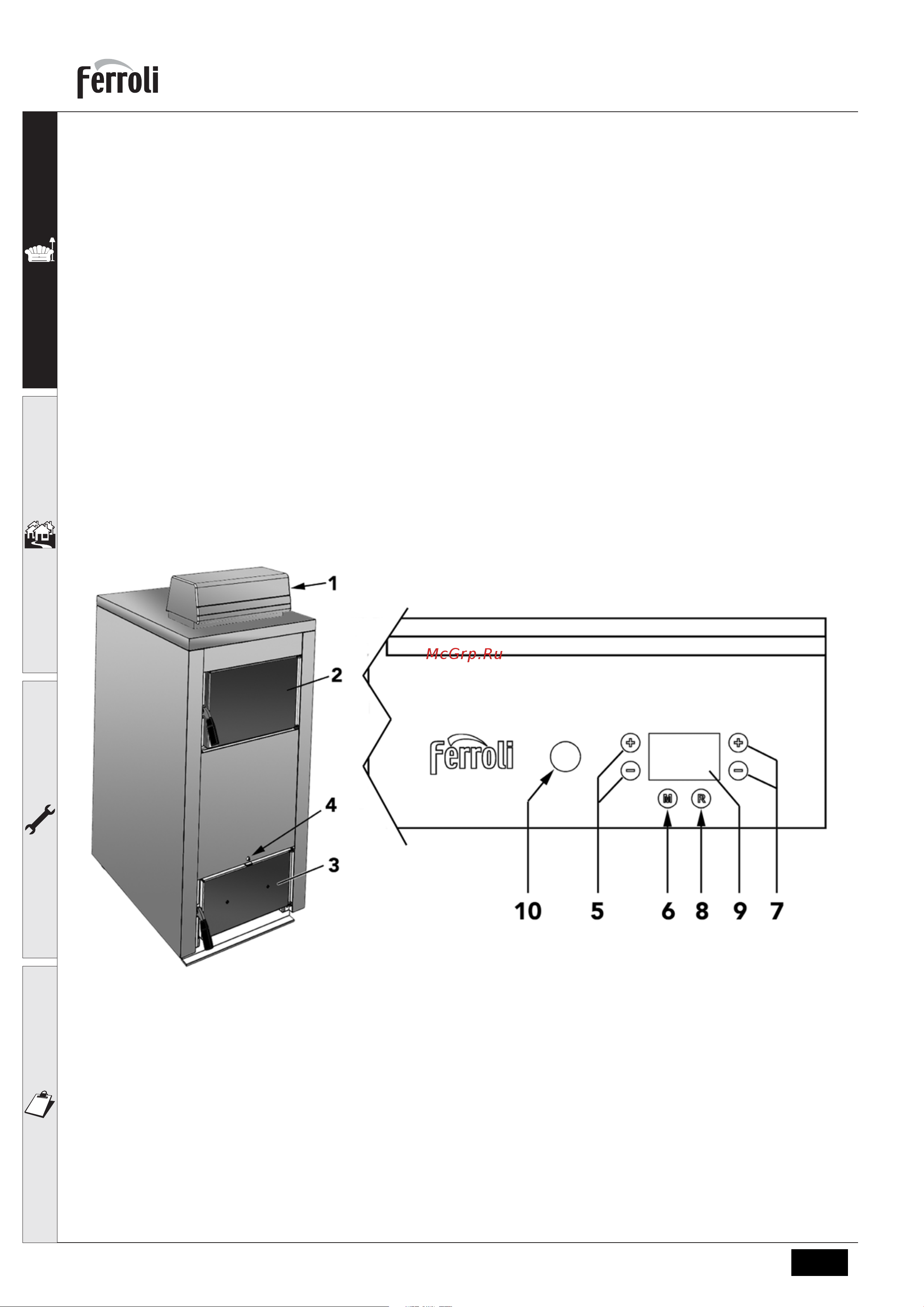 Ferroli FG [4/52] Operating instructions